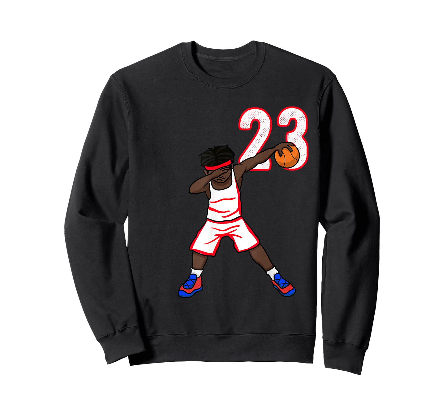 Basketball Shirt Boys Number 23 Funny Dabbing T-Shirt Dab