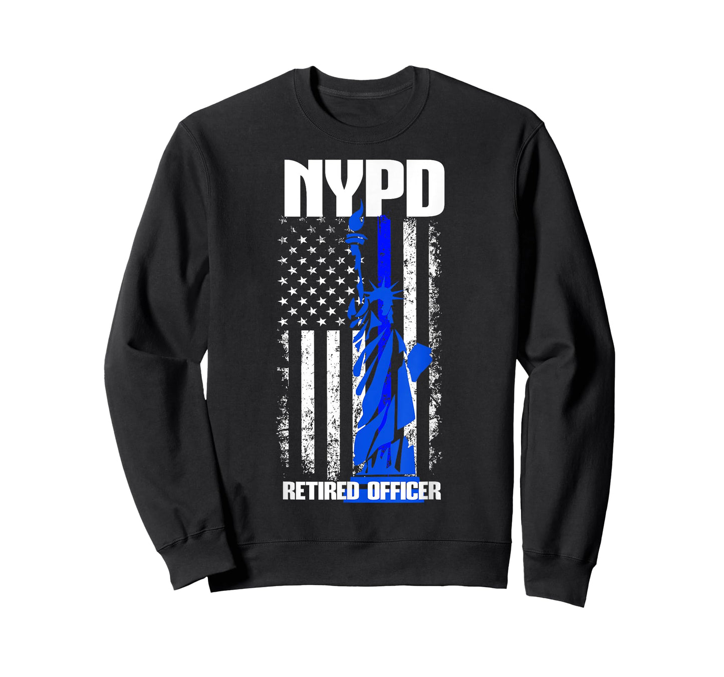 NYPD New York Police Department Statue of Liberty Retired T-Shirt