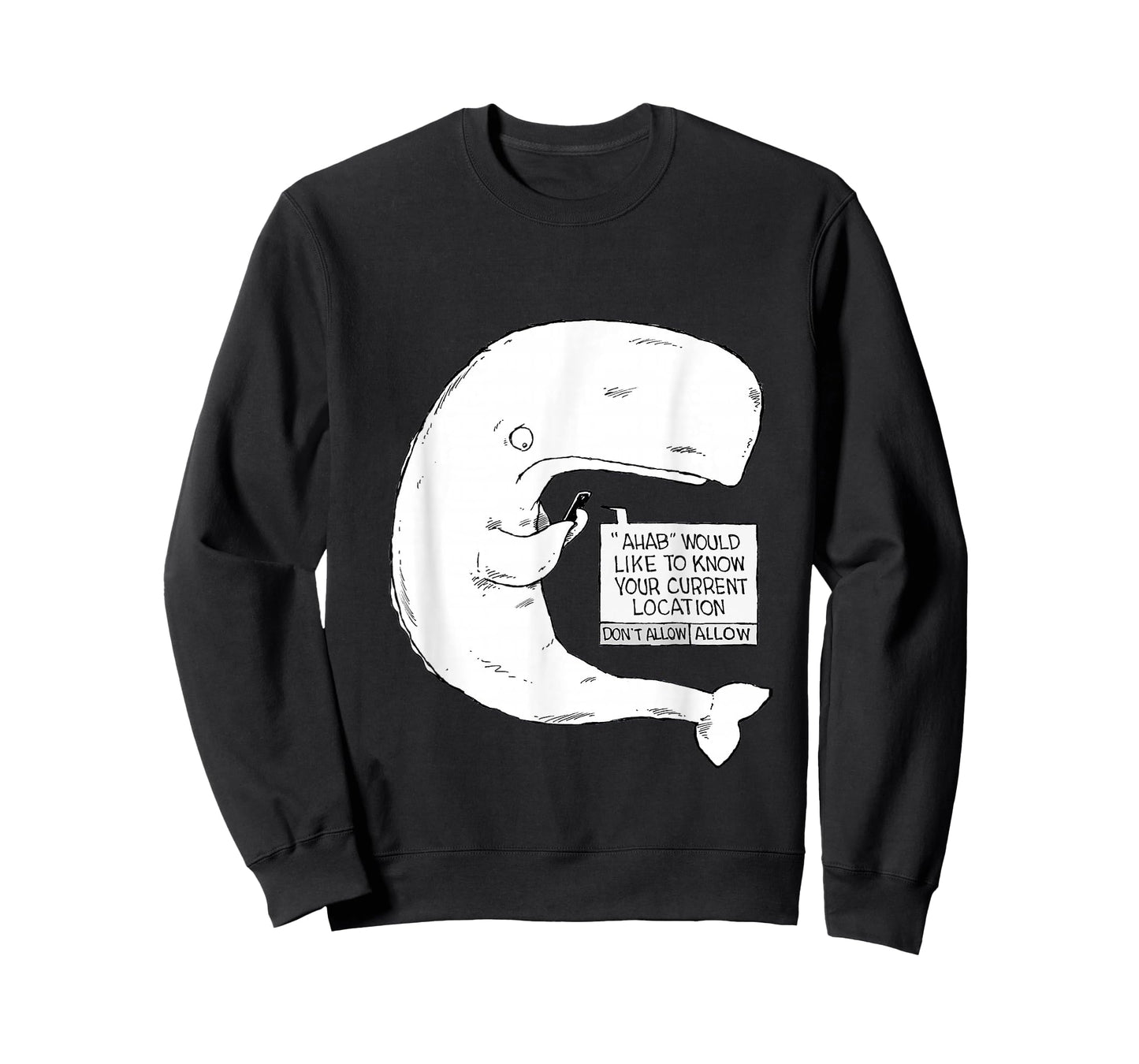 Speed Bump Funny Moby Dick Cartoon T-Shirt