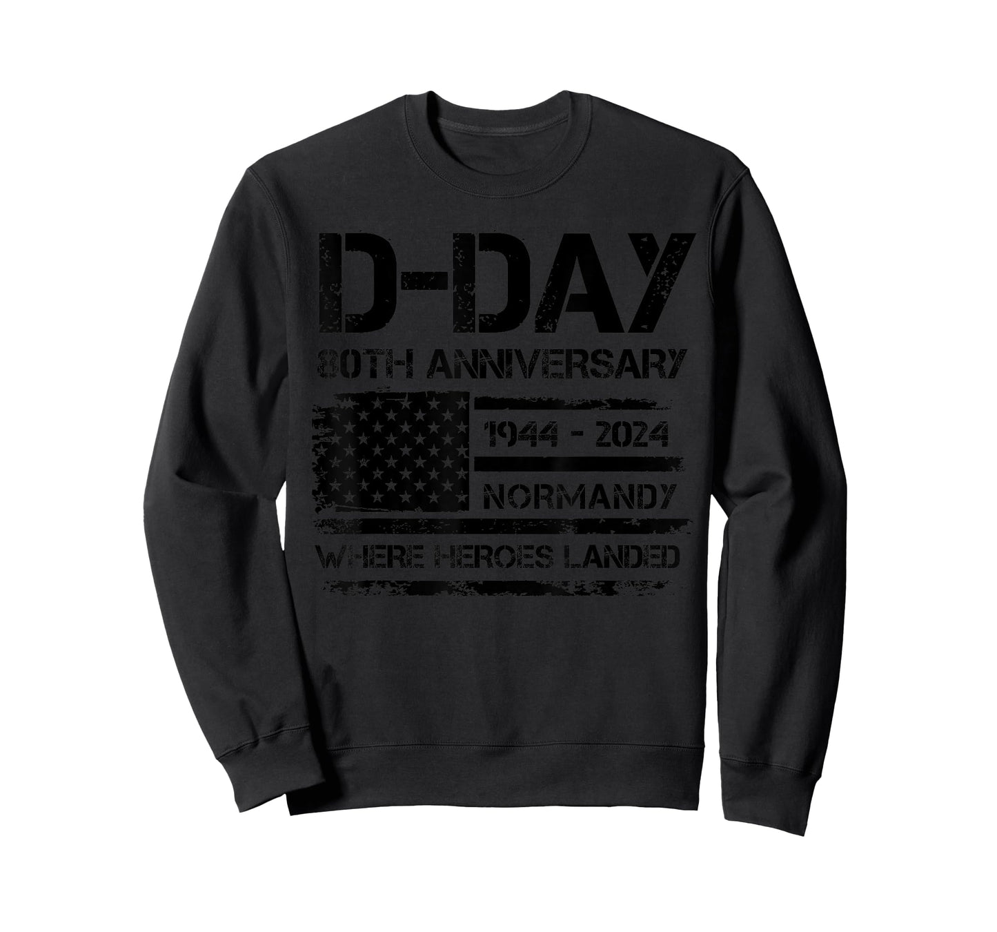 D-Day 80th Anniversary USA Flag Veteran Military Souvenir T-Shirt for Women Men