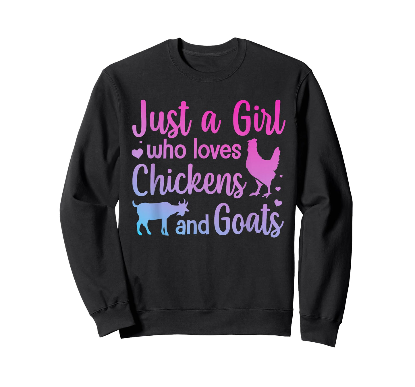 Cool Chicken Goat Design for Women Girls Pygmy Goat Lover T-Shirt