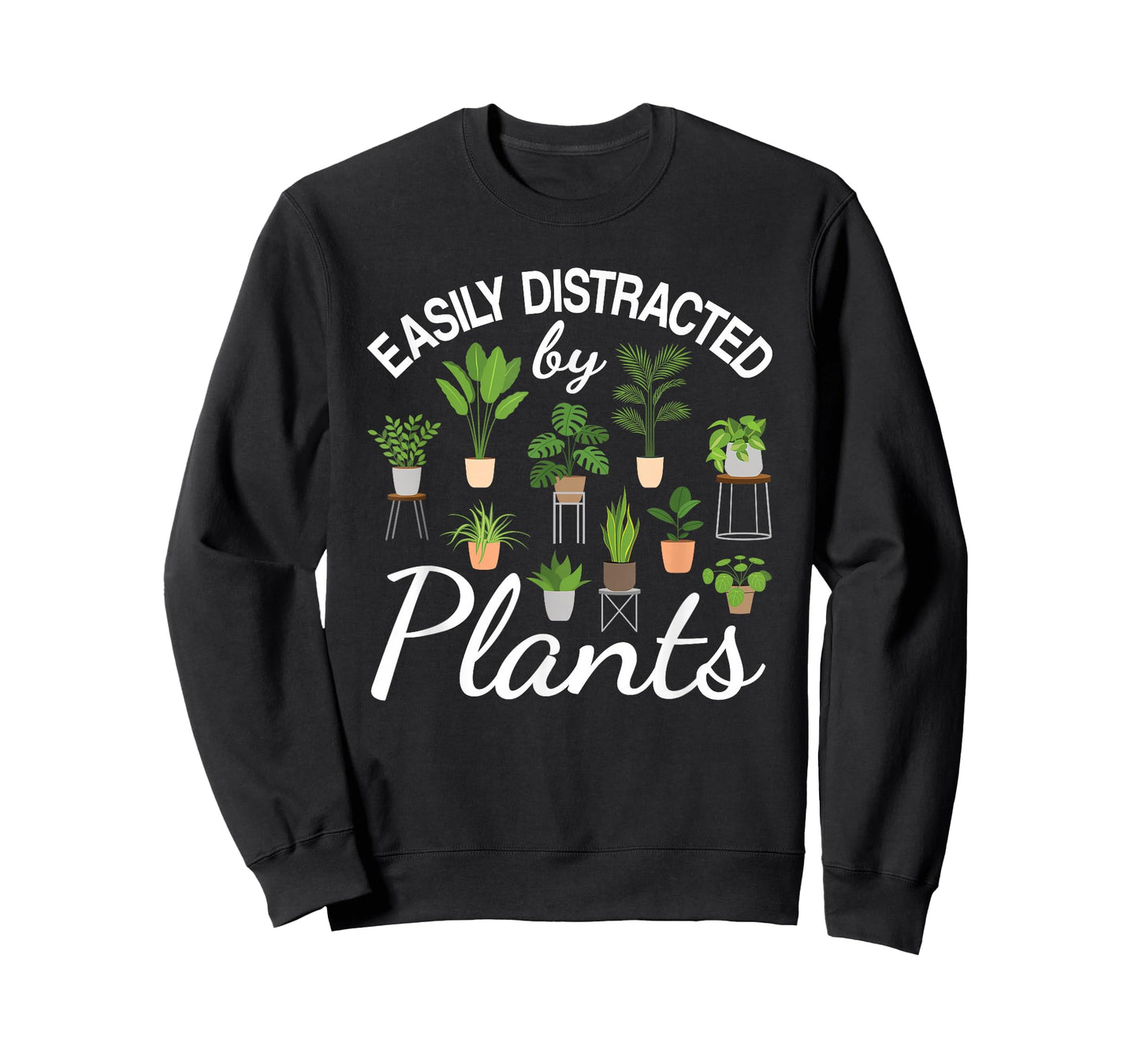 Cute Easily Distracted by Plants Succulent Garden Gardening T-Shirt