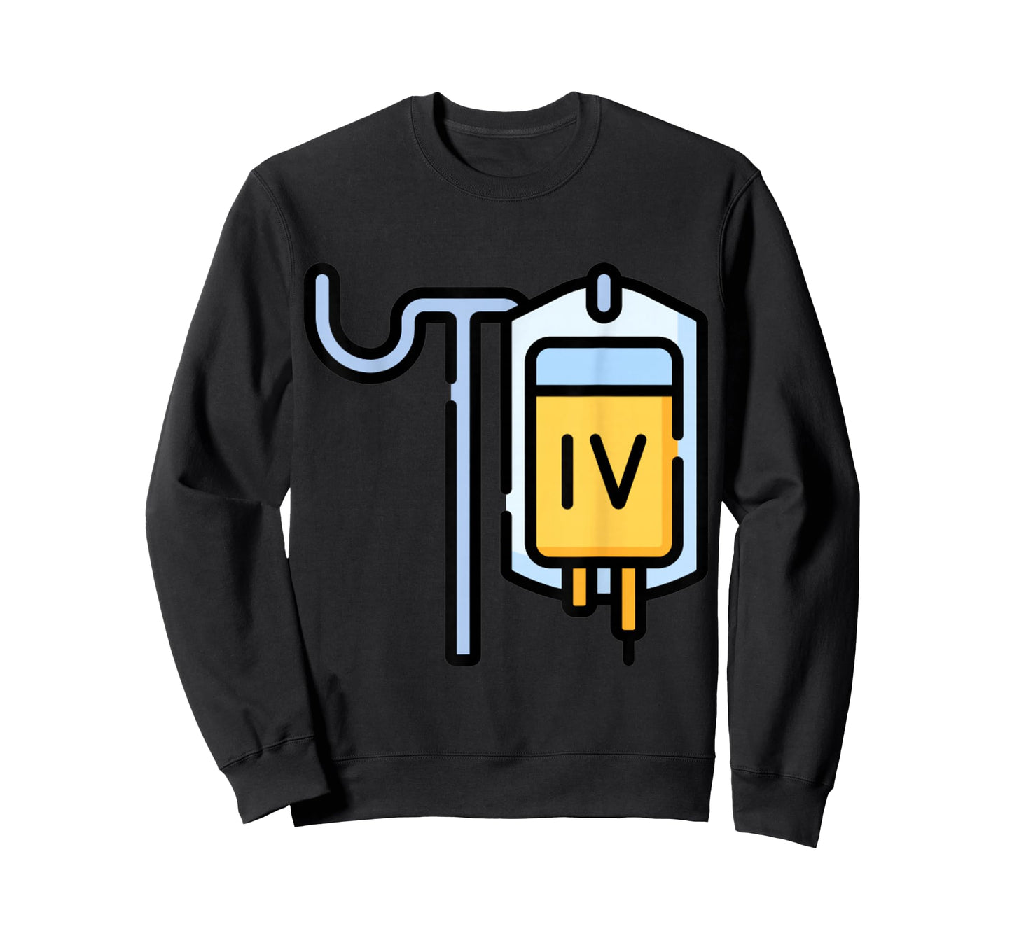 Clever Witty IV Designs Really Like IV Intravenous Drips Drip IV Dripping T-Shirt, Small, Black