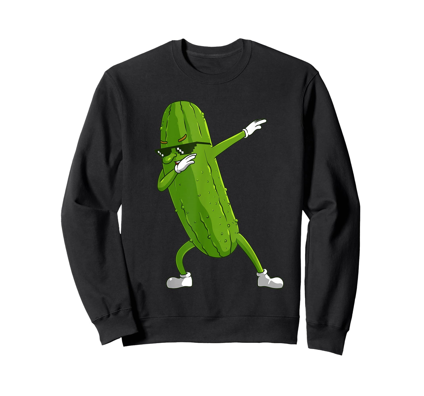 Funny Dabbing Pickle Gift | Cute Dancing Cucumber Men Women T-Shirt