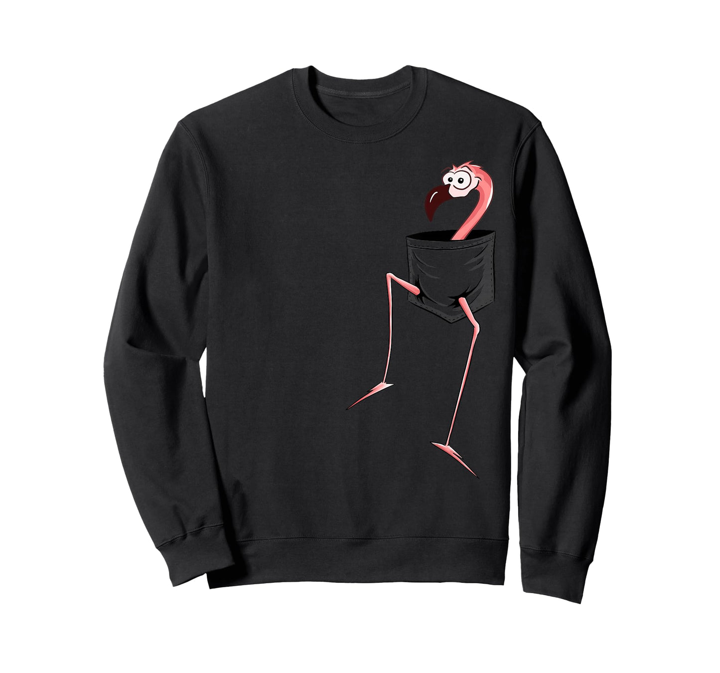 For Flamingo-Lovers l Fancy Pink Flamingo In A Pocket T-Shirt