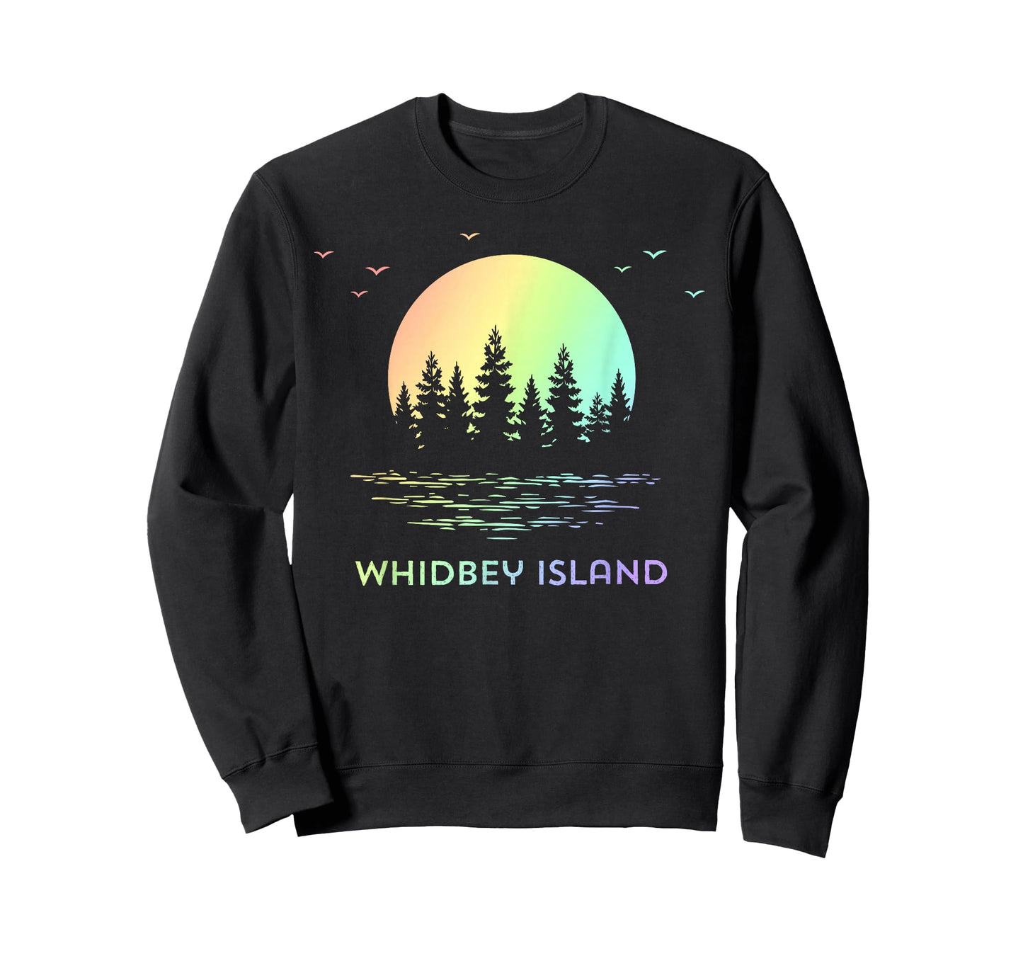 Whidbey Island Washington Sunset Design Nature T-Shirt
