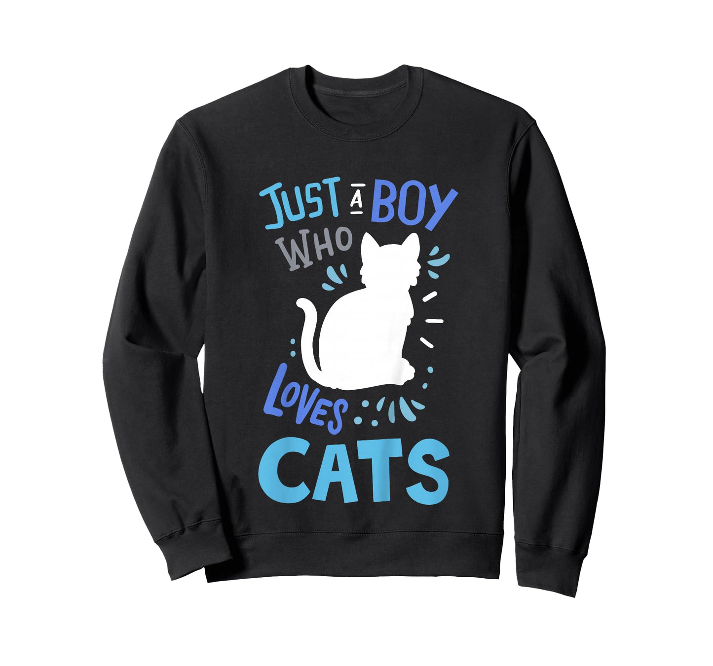 Kids Cat Just A Boy Who Loves Cats for Cat Lovers T-Shirt
