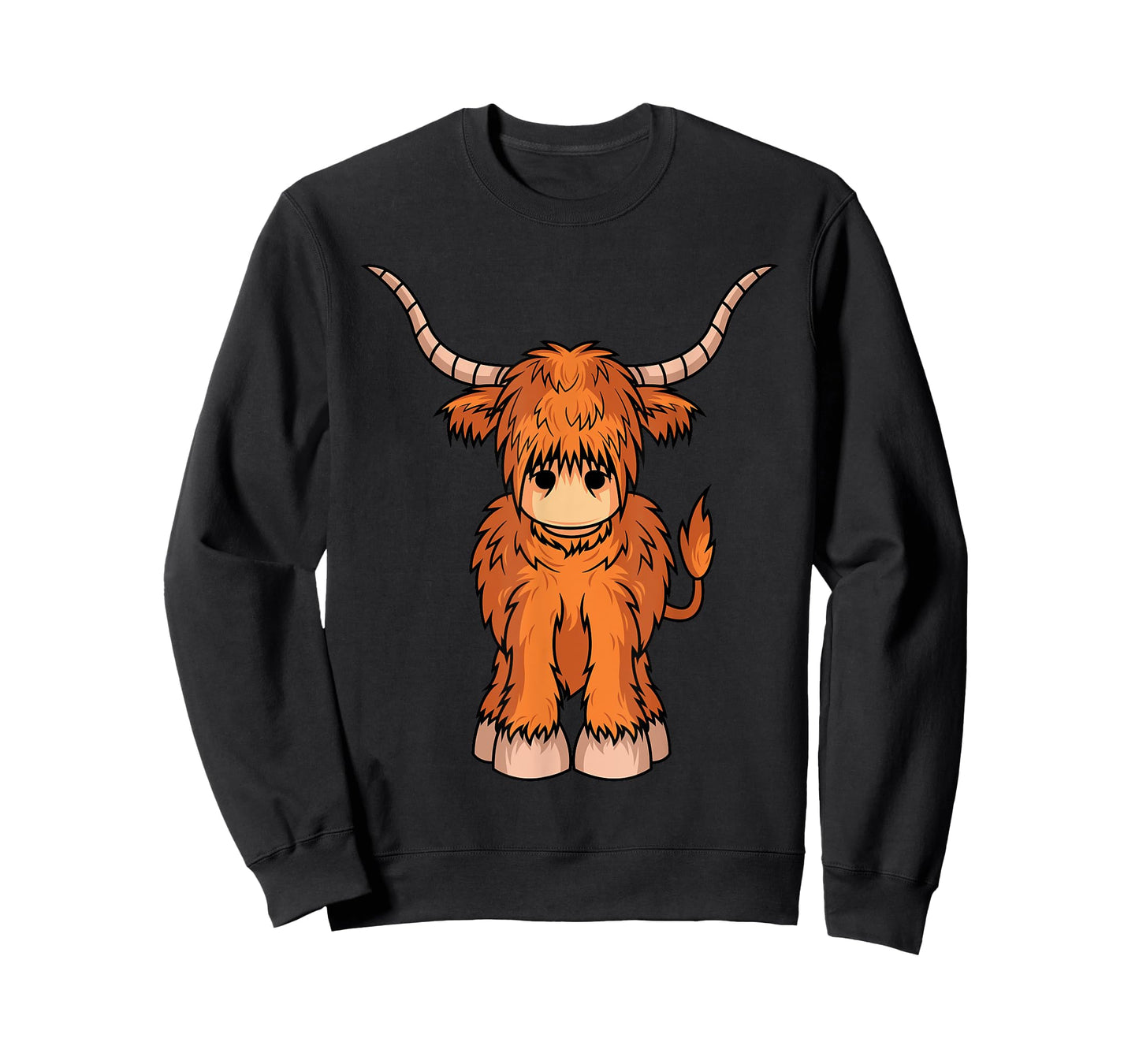 Cute Hairy Scottish Breed Highland Cow Farmer Animal Lover T-Shirt