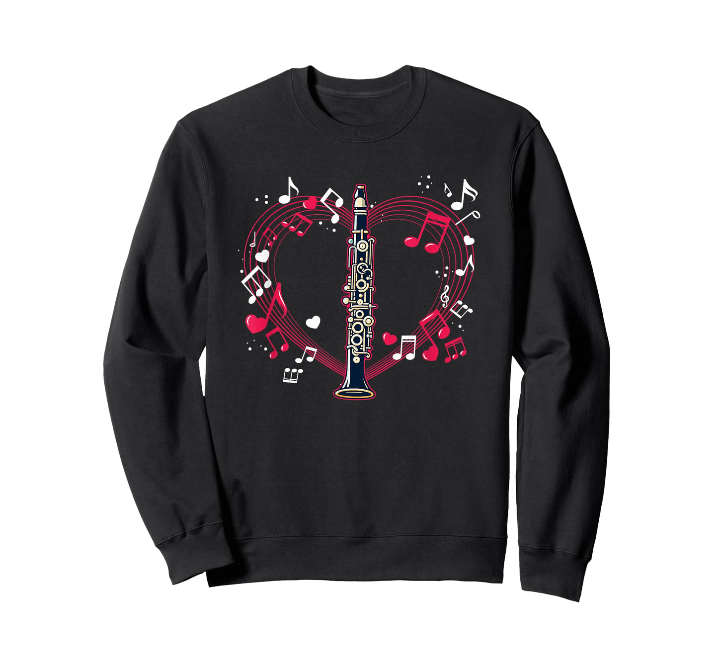 Clarinetist Player Marching Band Music Notes Clarinet T-Shirt