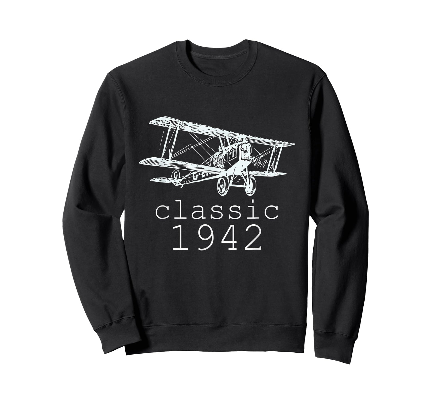 Classic 1942 Vintage Biplane Aviation 80th Birthday Shirt T-Shirt