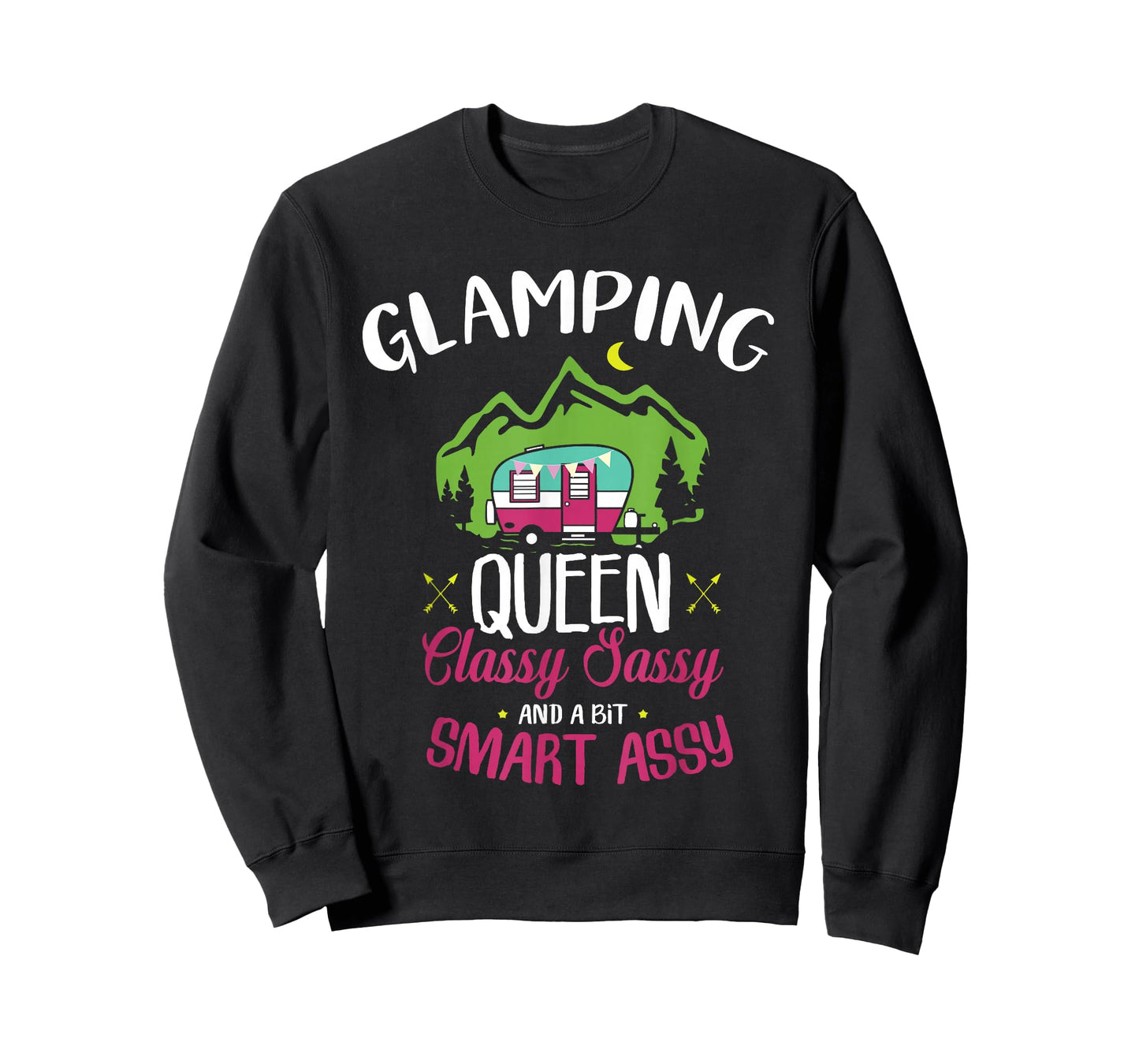 Glamping Queen Classy Sassy Smart Assy Camping RV Gift T-Shirt