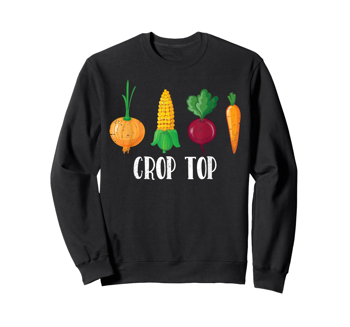 Crop Top Funny Farming Root Vegetable Gardening Farmer T-Shirt