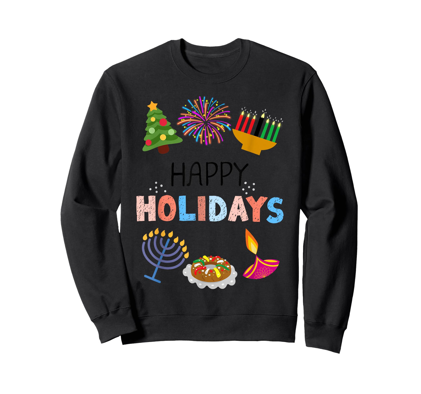 Happy Holidays Diwali, Kwanzaa, Hanukkah, Christmas T-Shirt