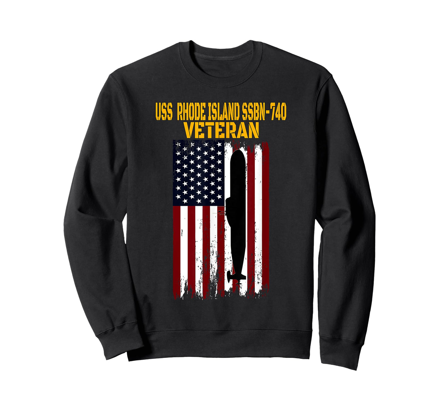 USS Rhode Island SSBN-740 Submarine Veterans Day Fathers Day T-Shirt