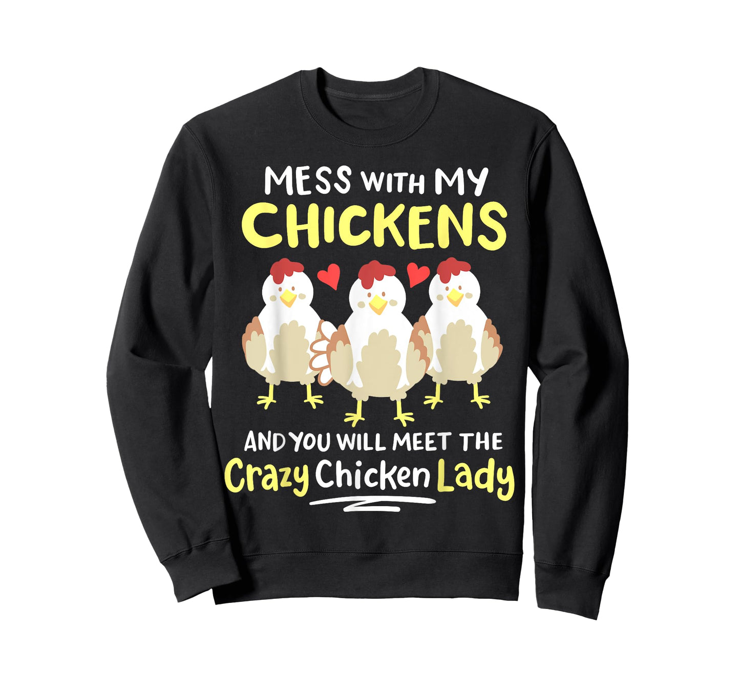 Backyard Crazy Chicken Lady Womens Farmer T-Shirt