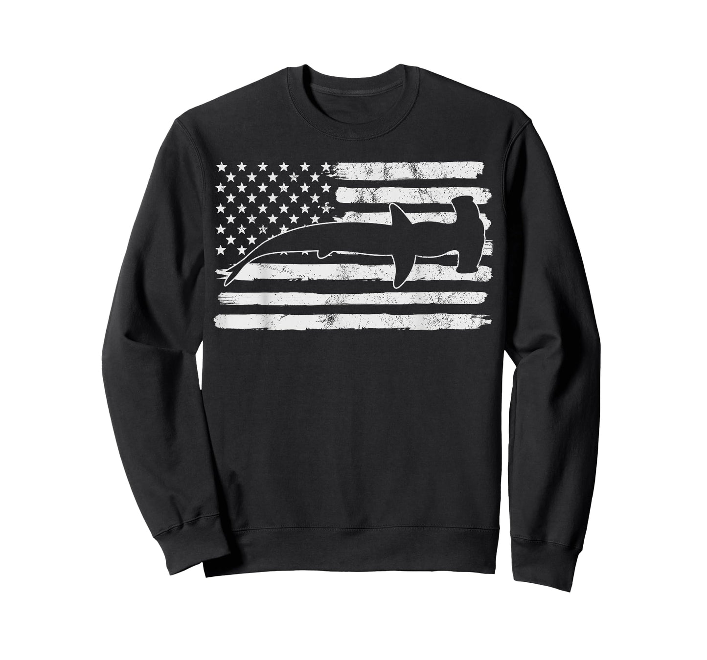 Hammerhead Shark USA Flag 4th Of July Fourth Vintage T-Shirt