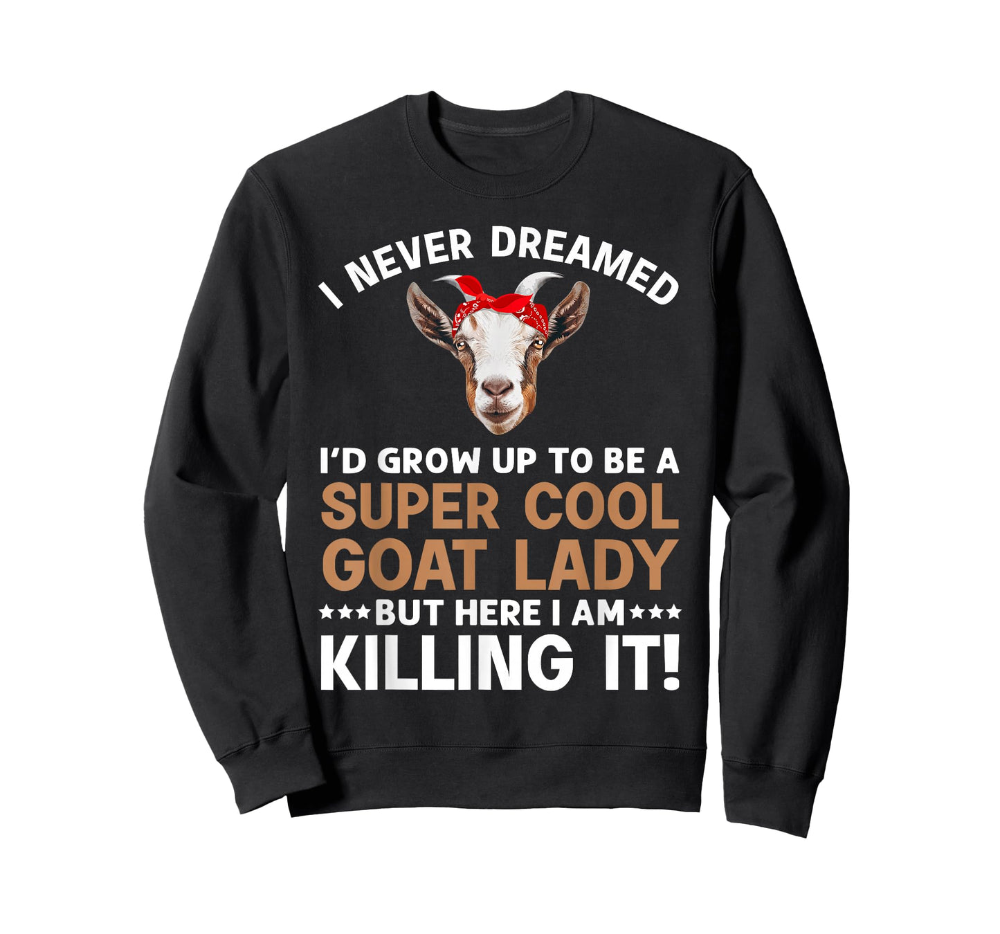Cool Goat Lady Art For Women Girl Animal Farmer Goat Lover T-Shirt