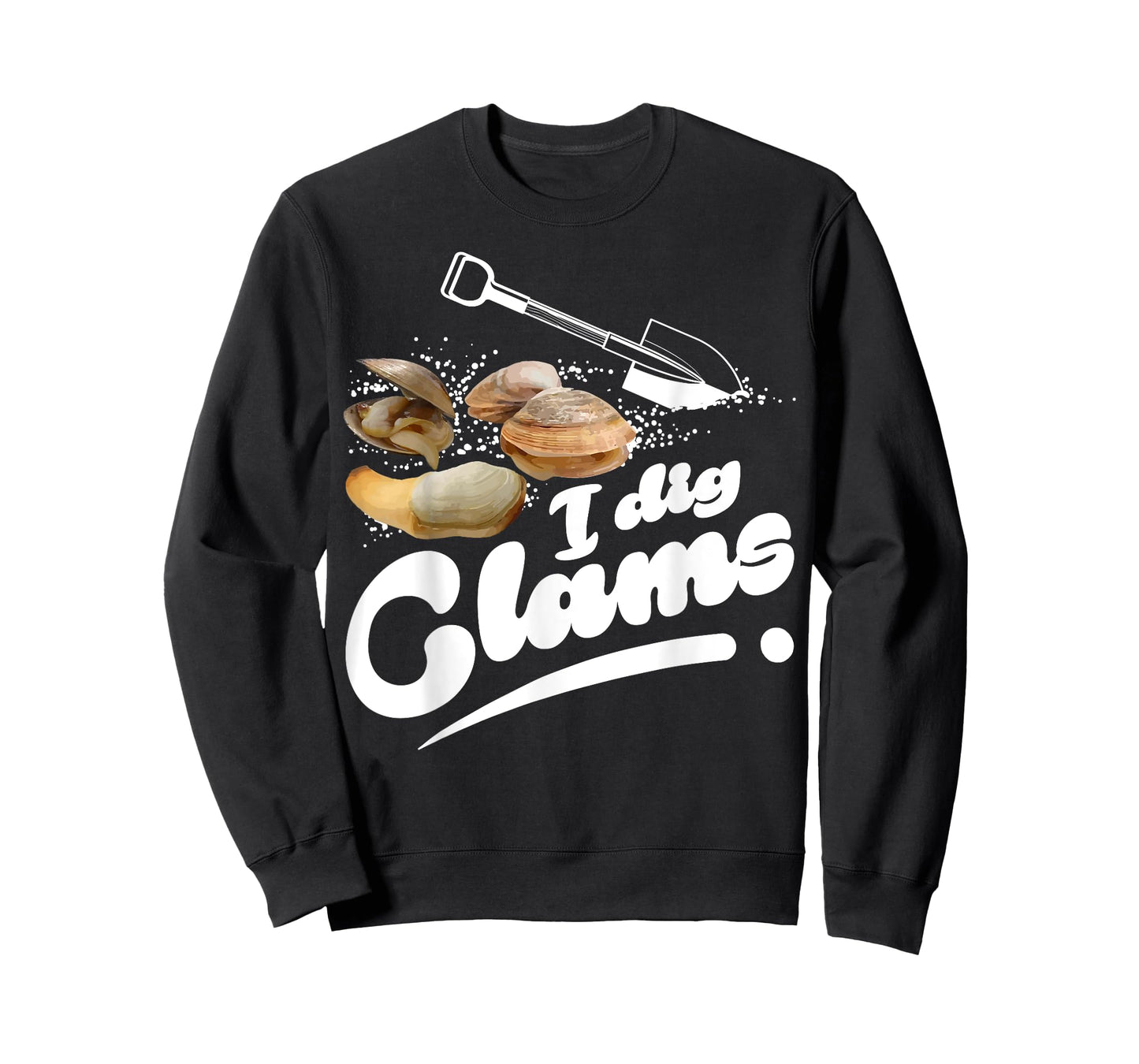 Cool I Dig Clams Funny Clamming Gift Clam Digging Men Women T-Shirt