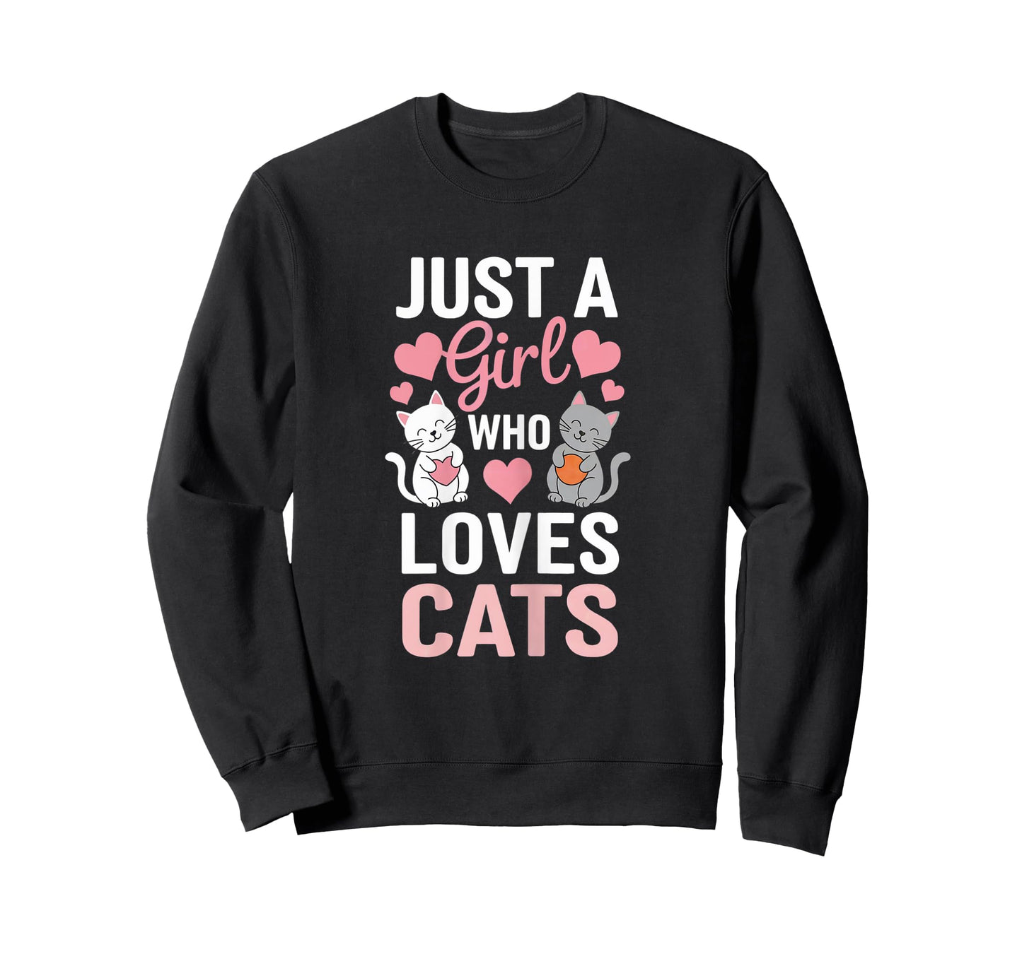 Kitten Just a girl who loves Cats Shirt Cute Cat Lover Heart T-Shirt