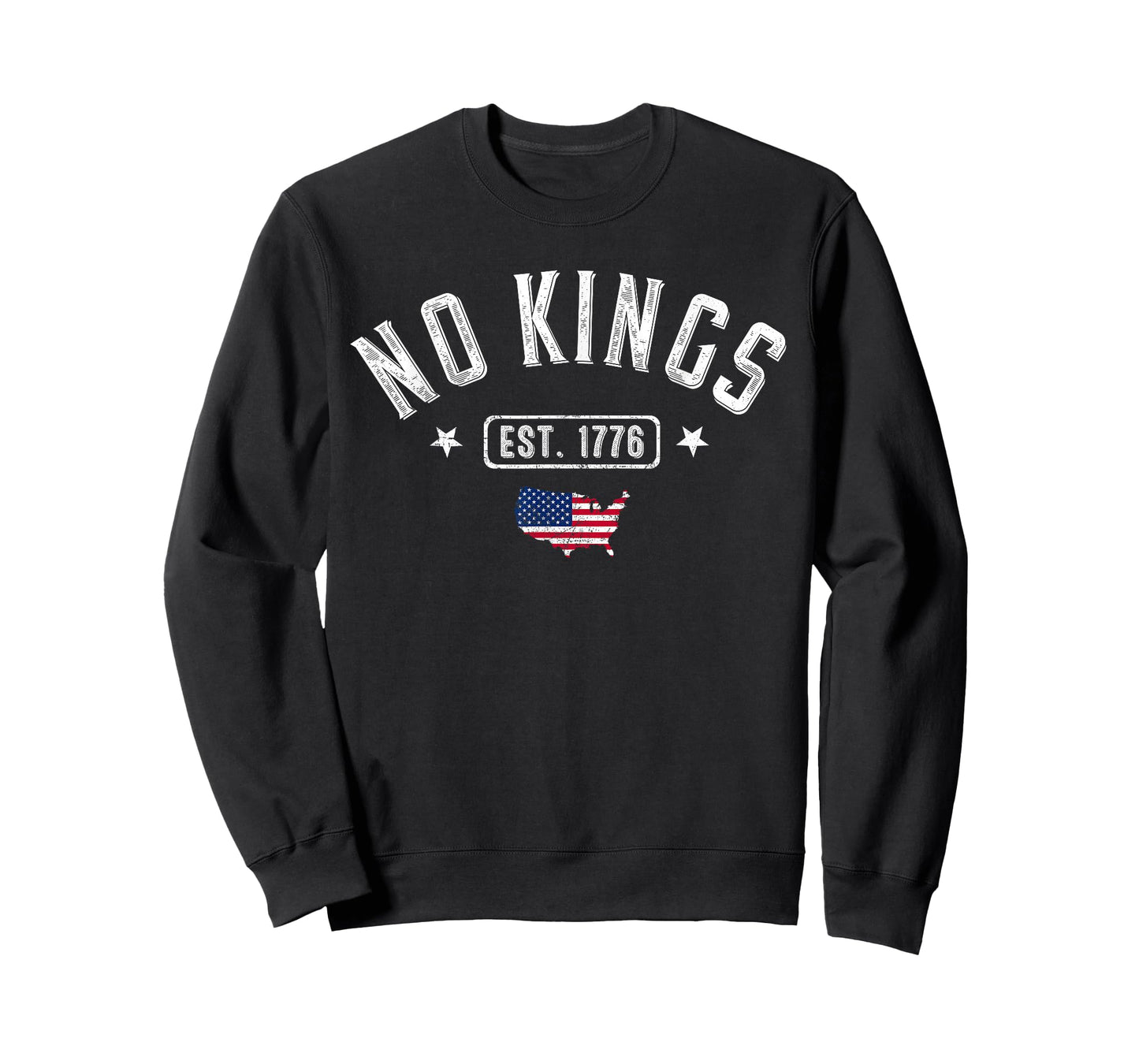 No Kings in America Since 1776 Resist 8647 US Flag Men Women T-Shirt