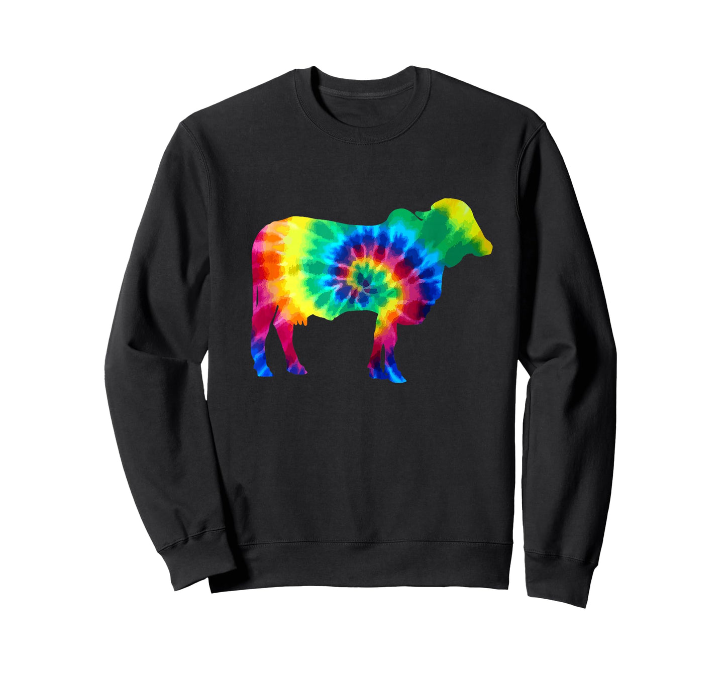 Cow Tie Dye Vintage Hippie Farm Animal Farmer Cow Lover T-Shirt