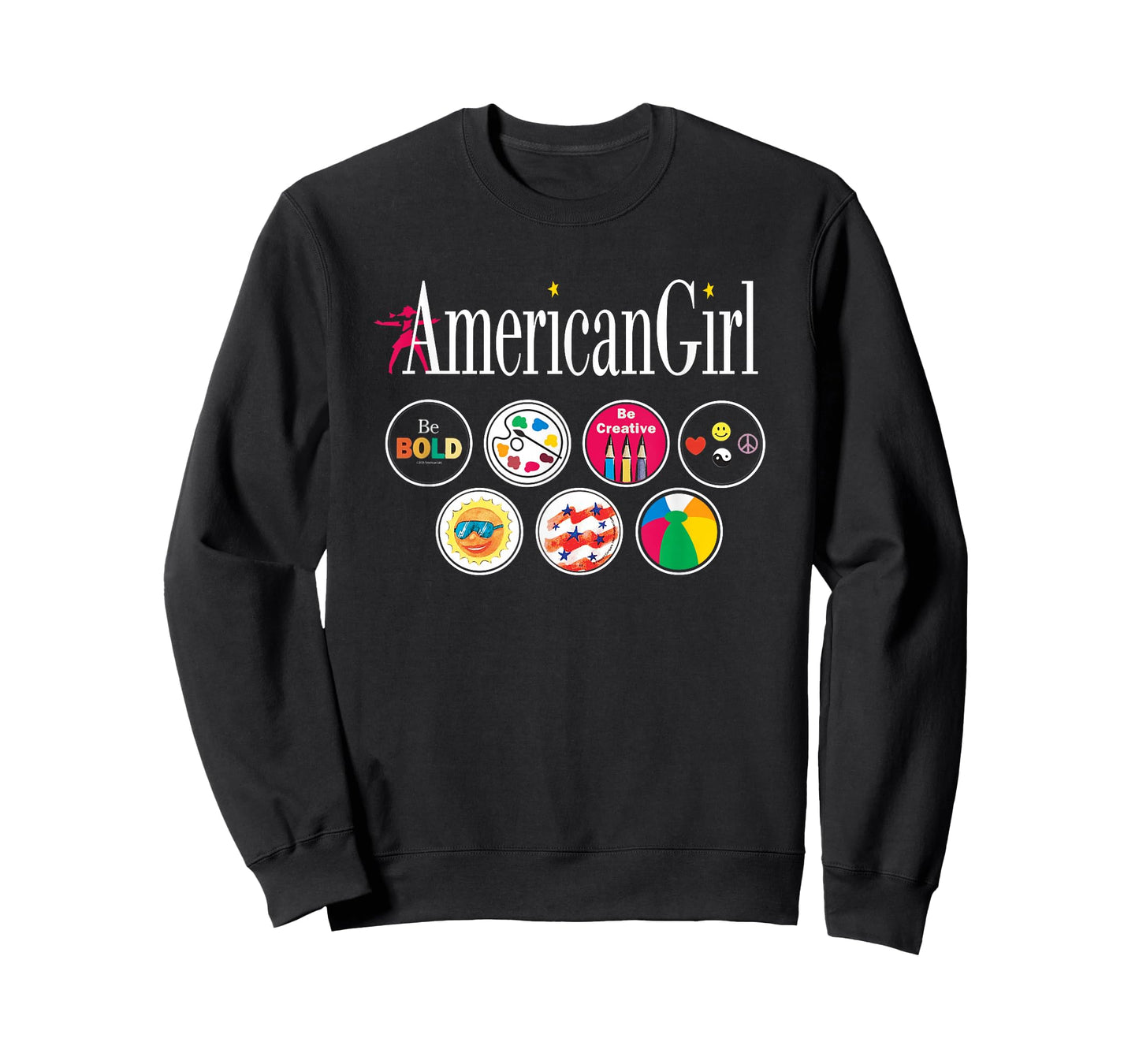 American Girl - Logo & Grin Pins T-Shirt