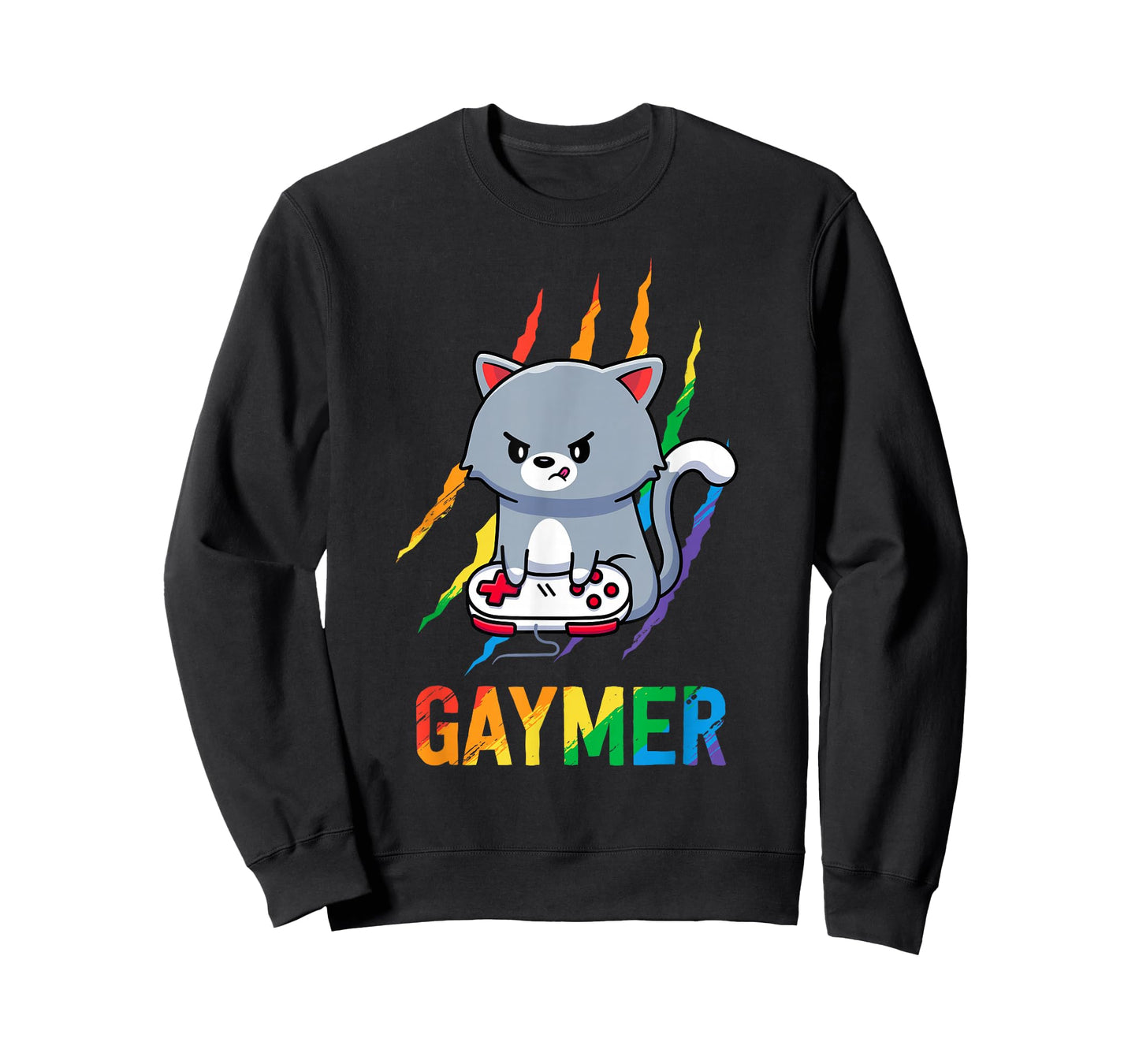 Gaymer LGBT Cat Pride Rainbow Video Game Lovers Gift T-Shirt