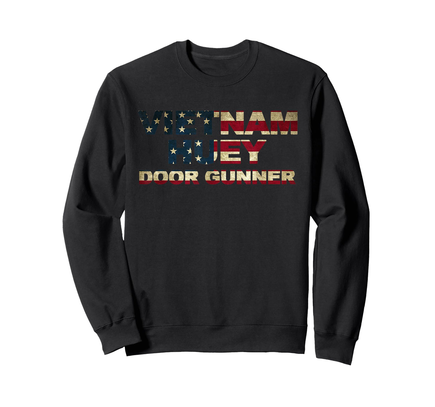 VIETNAM HUEY T SHIRT DOOR GUNNER US FLAG US FLAG T-Shirt