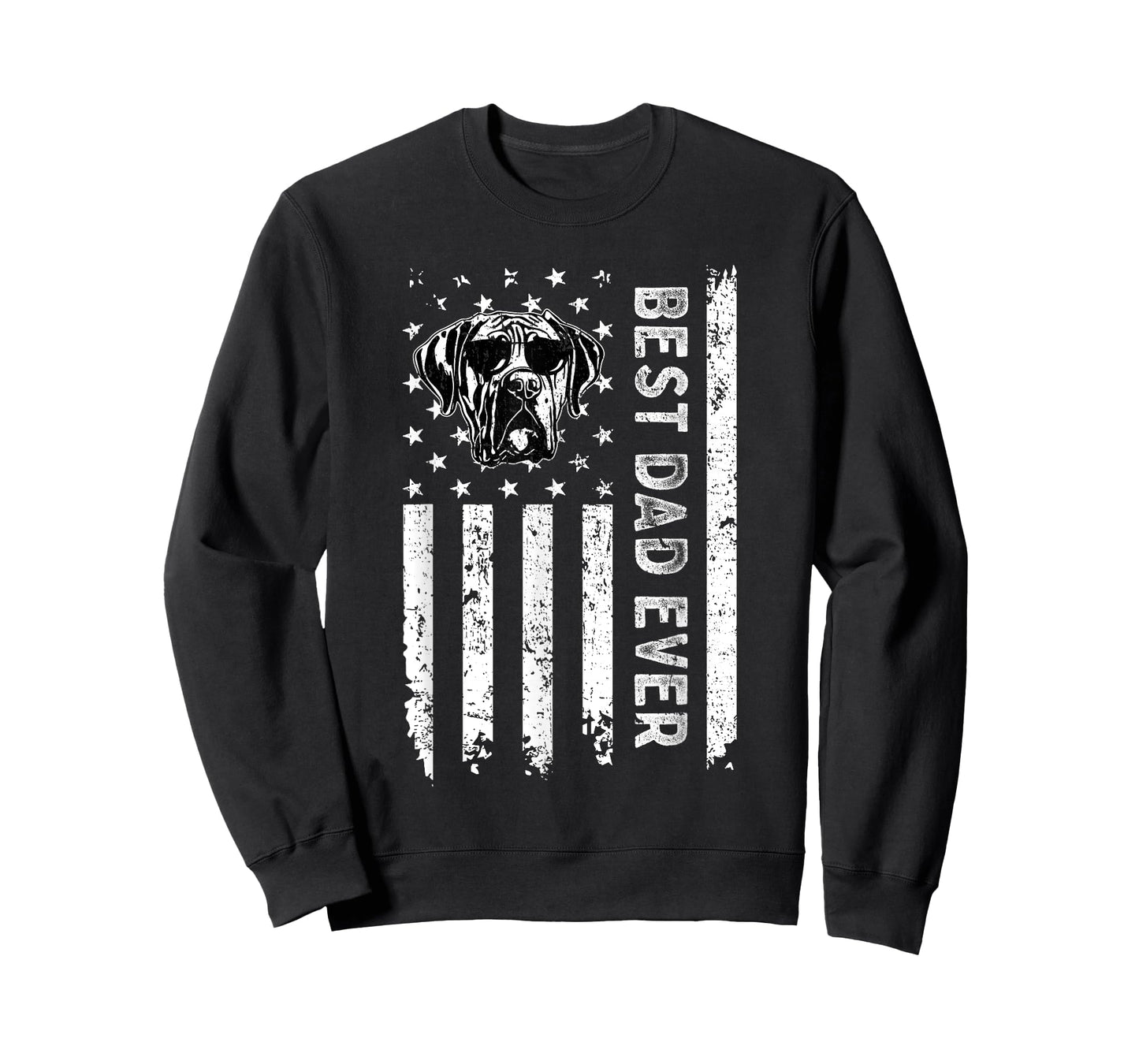 Best Cane Corso Dog Dad Ever Fathers Day USA Flag T-Shirt