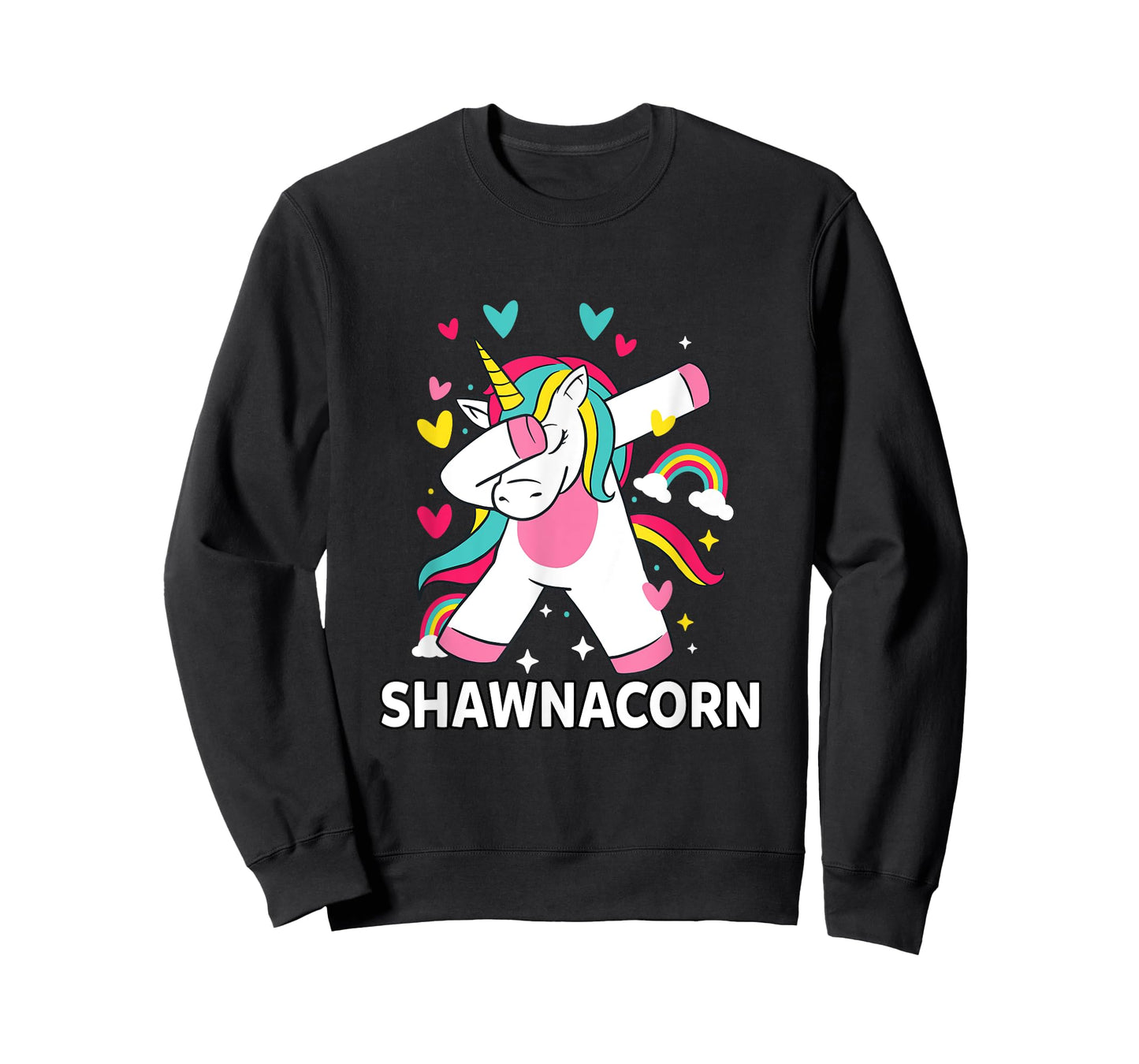 Shawnacorn Personalized Name Dabbing Unicorn Shawna T-Shirt