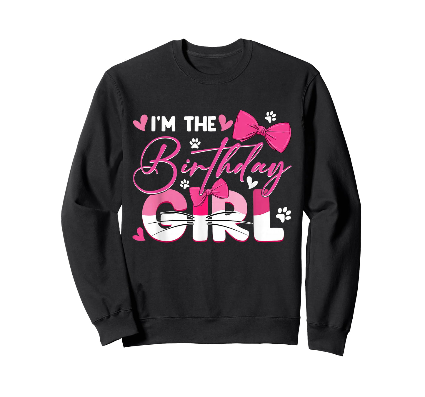 I'm The Birthday Girl Cat Kitty Family Matching Party T-Shirt