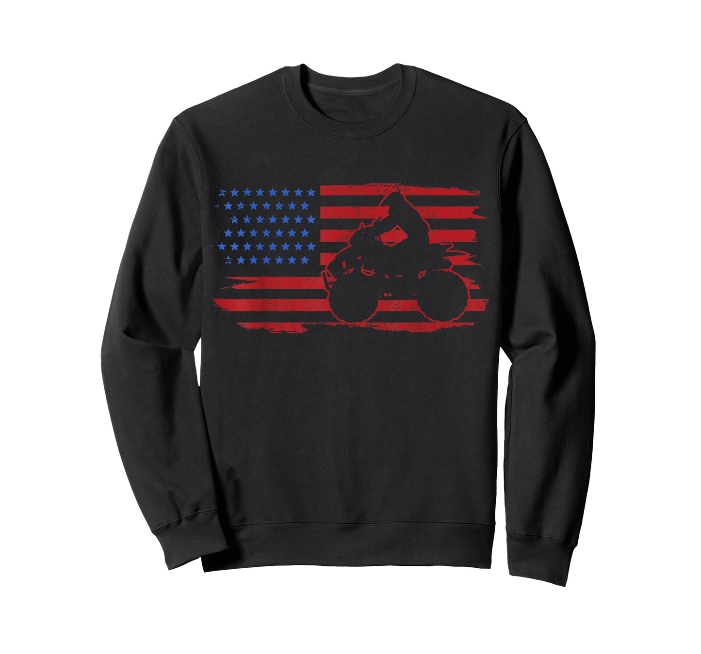 ATV Quad American Flag USA T-Shirt