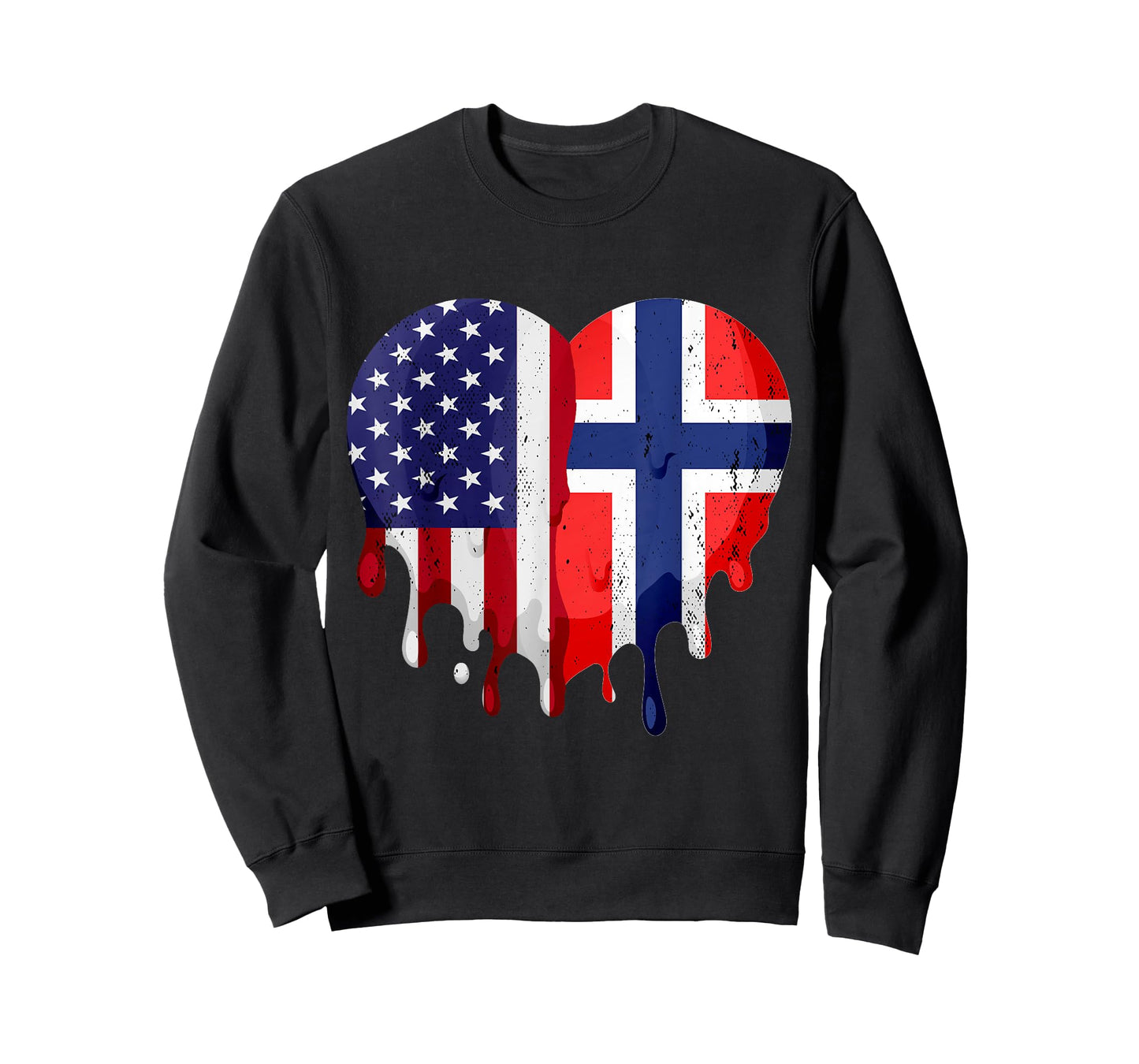 American Norwegian Heritage Month Norway Flag Heart T-Shirt