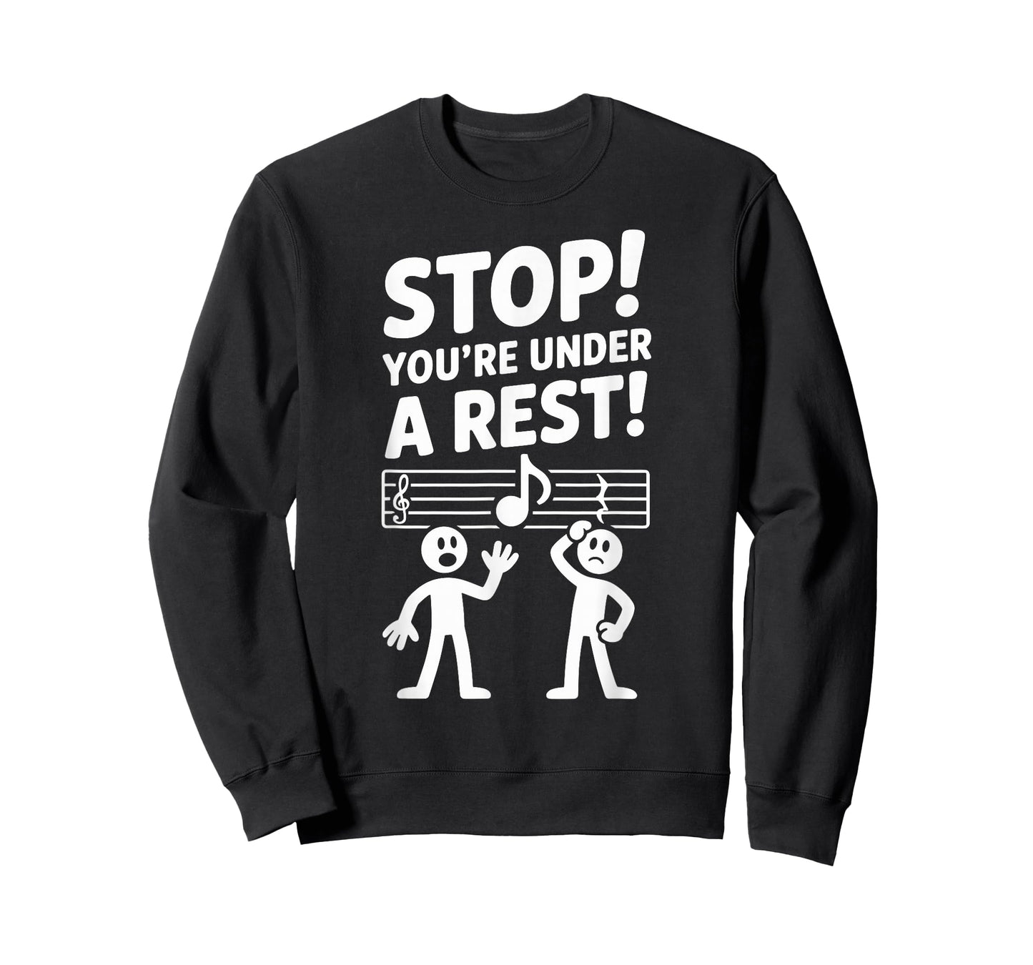Funny Music Lover Pun Under A Rest Music Teacher T-Shirt