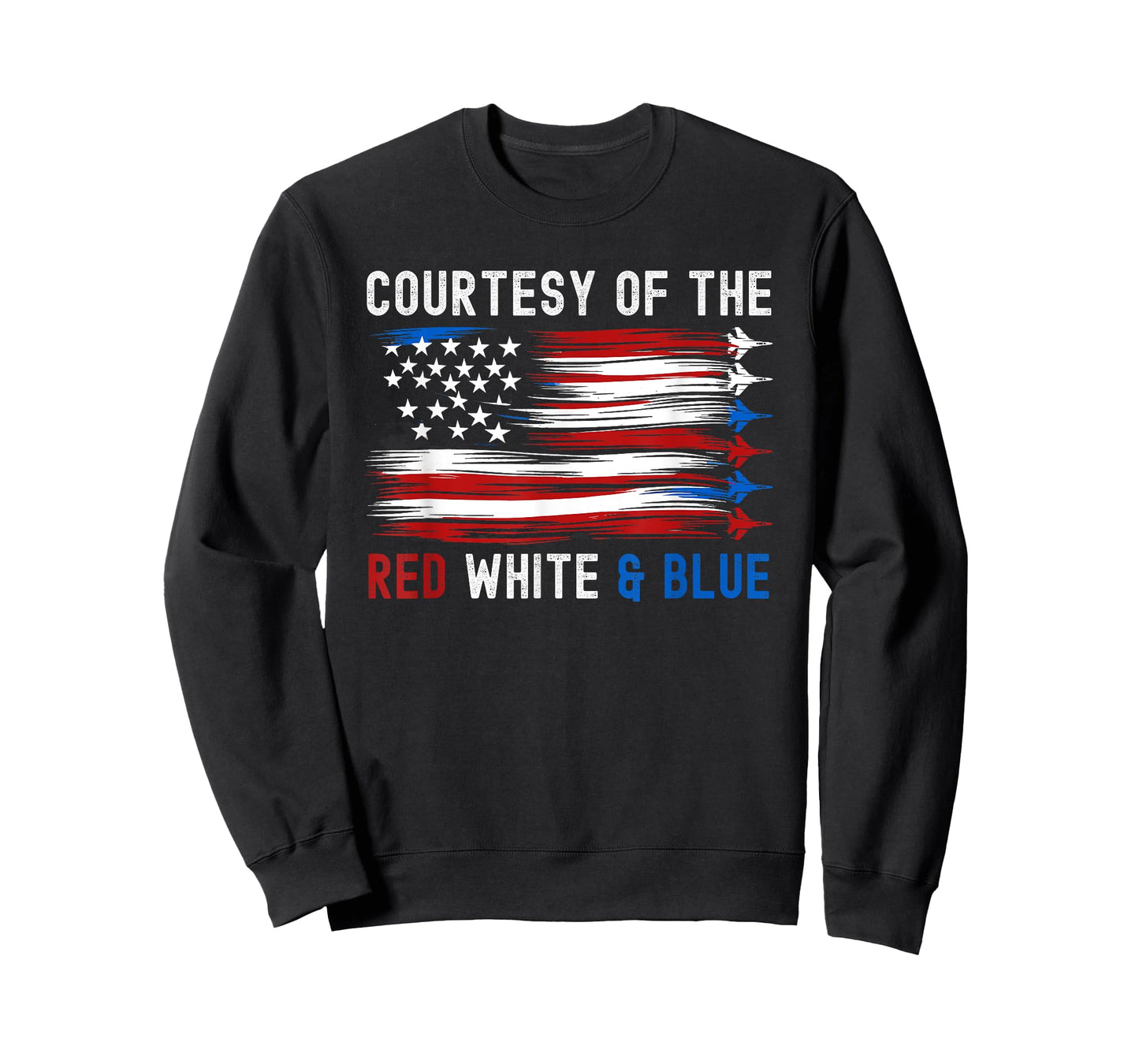 Courtesy Red White Blue Funny Patriotic US Flag T-Shirt