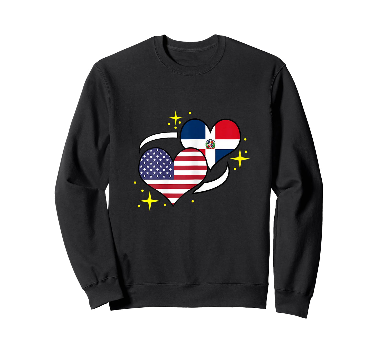 Dominican Republic American Flag Heart Dominican Women T-Shirt
