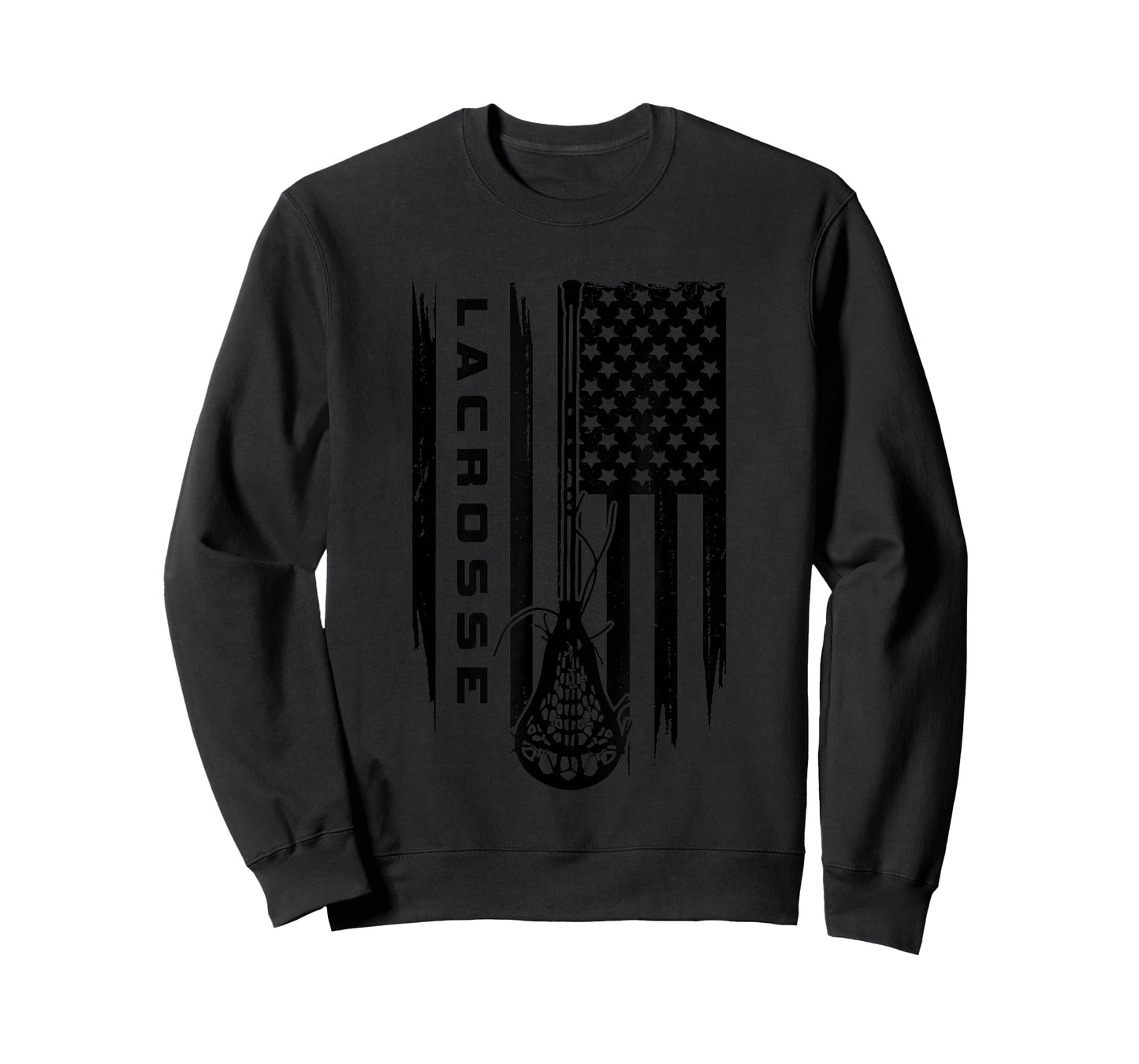 American Flag Lacrosse Apparel - Lacrosse T-Shirt Small