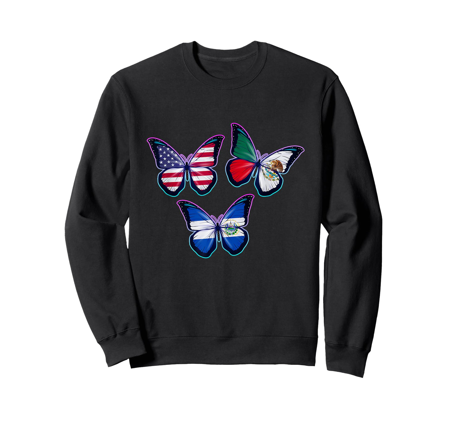 Multiculti Heritage. El Salvador Mexico and The USA T-Shirt