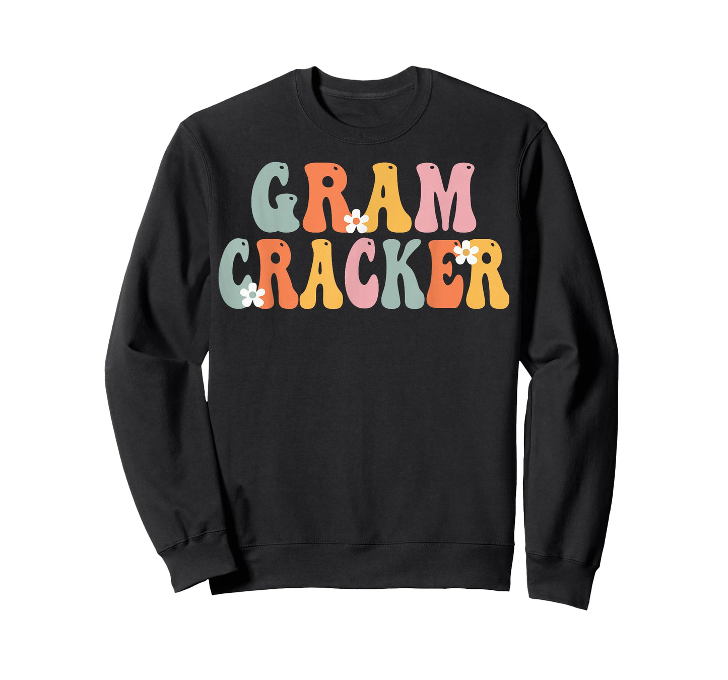 GRAM-CRACKER Retro Groovy Mom Cute Mothers Day Funny Grandma T-Shirt