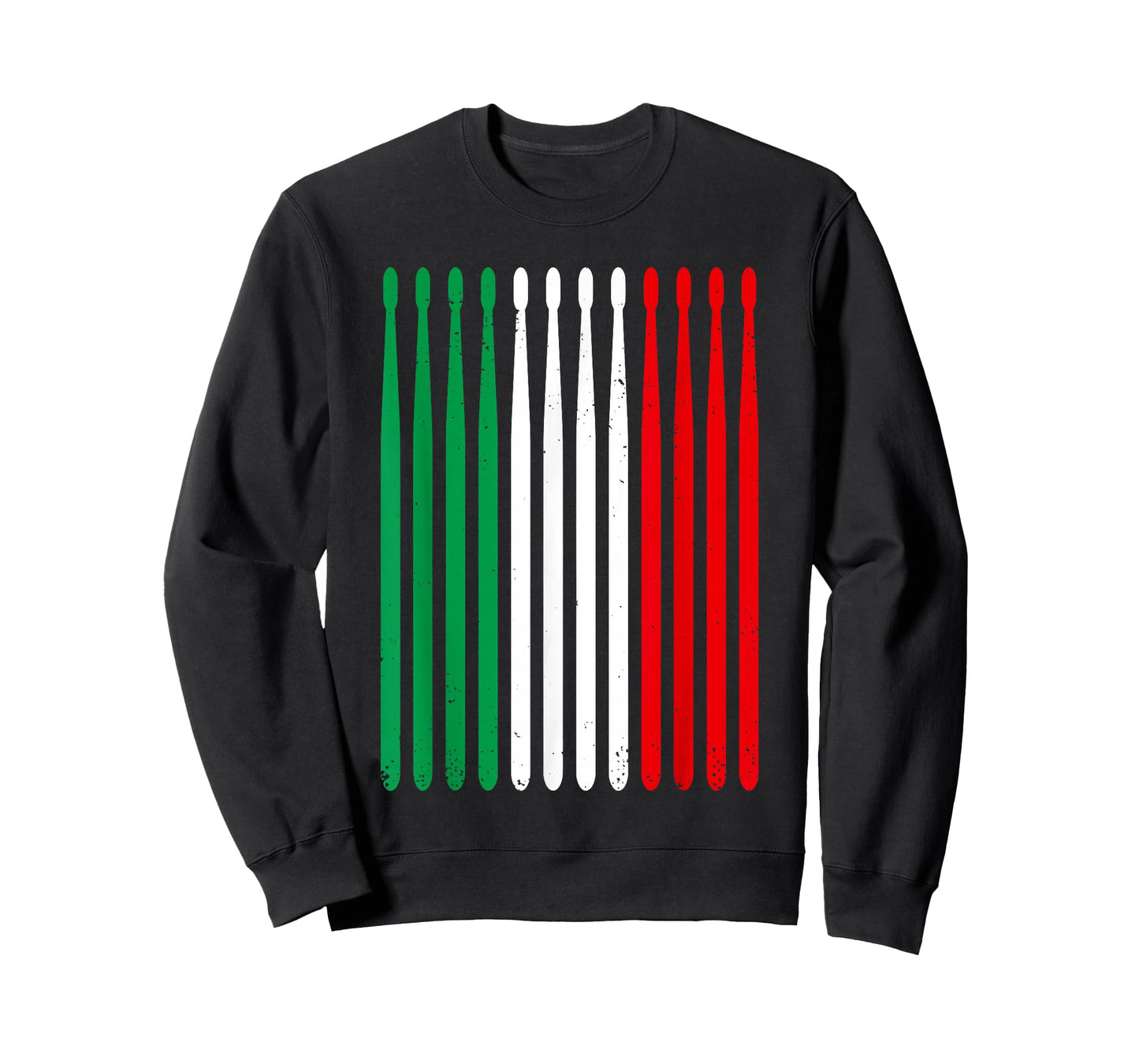 Italian Drummer Italy Flag Drumsticks Funny Italian Drummer T-Shirt