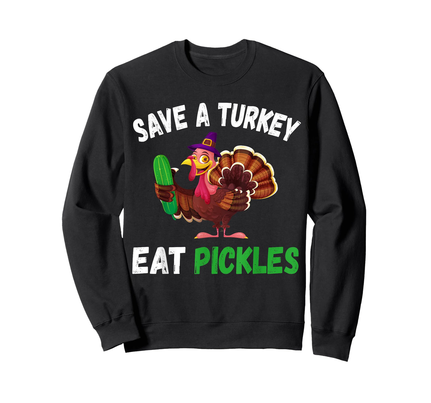Save a Turkey Eat Pickles Funny Thanksgiving Costume Gifts T-Shirt