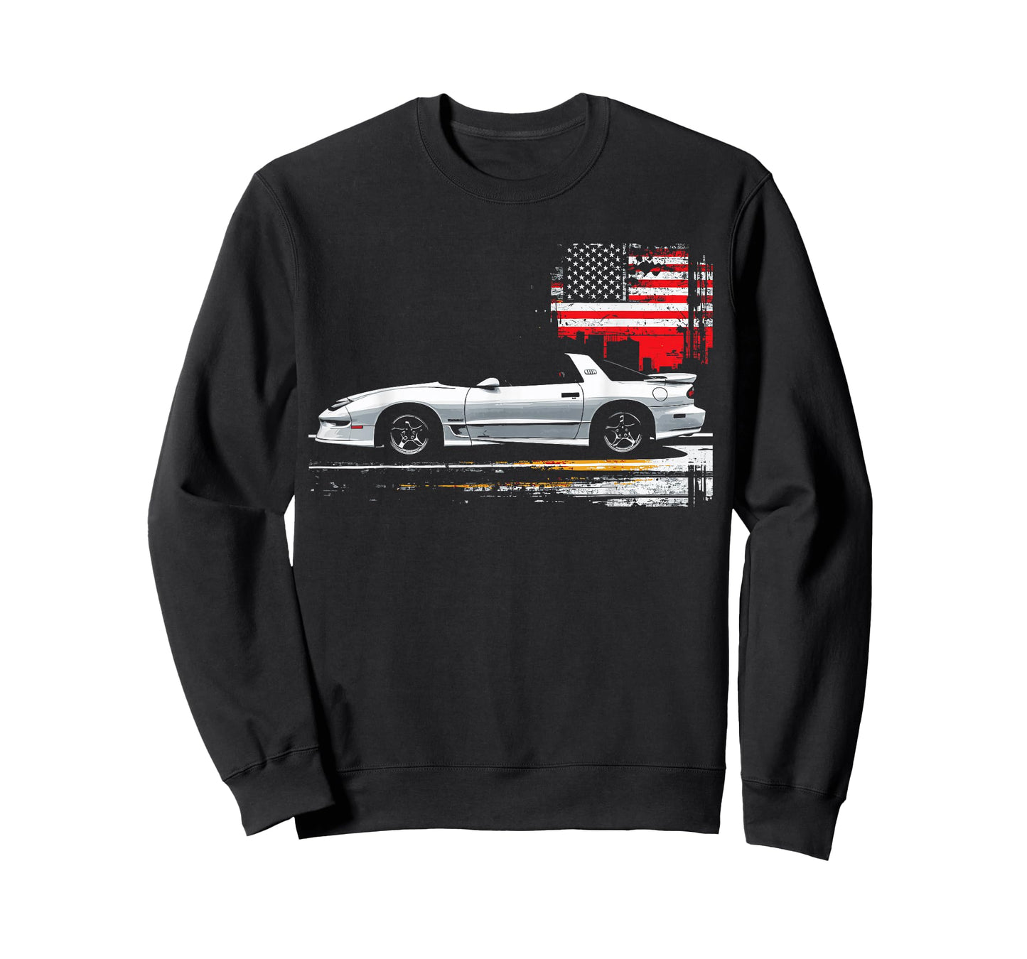 Patriotic Muscle Car 1998 Trans Am American Flag T-Shirt