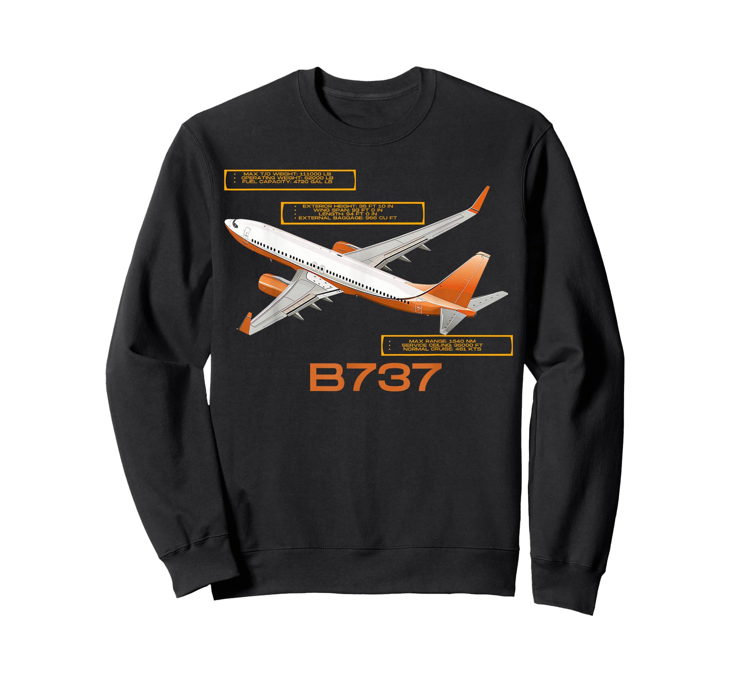 B737 Jet Airplane! Aviation Airplane T-Shirt