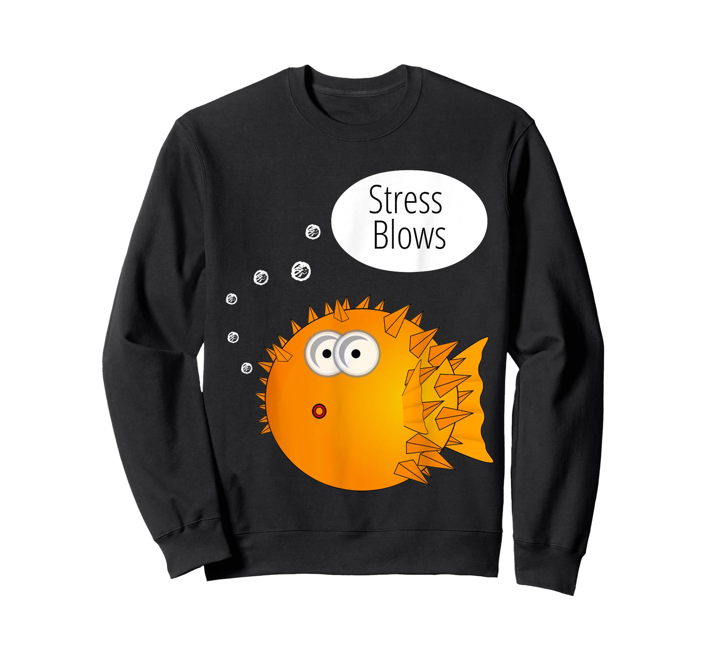 Cool Stress Blows Blow Fish Beach Top Gifts Men Women Kids T-Shirt