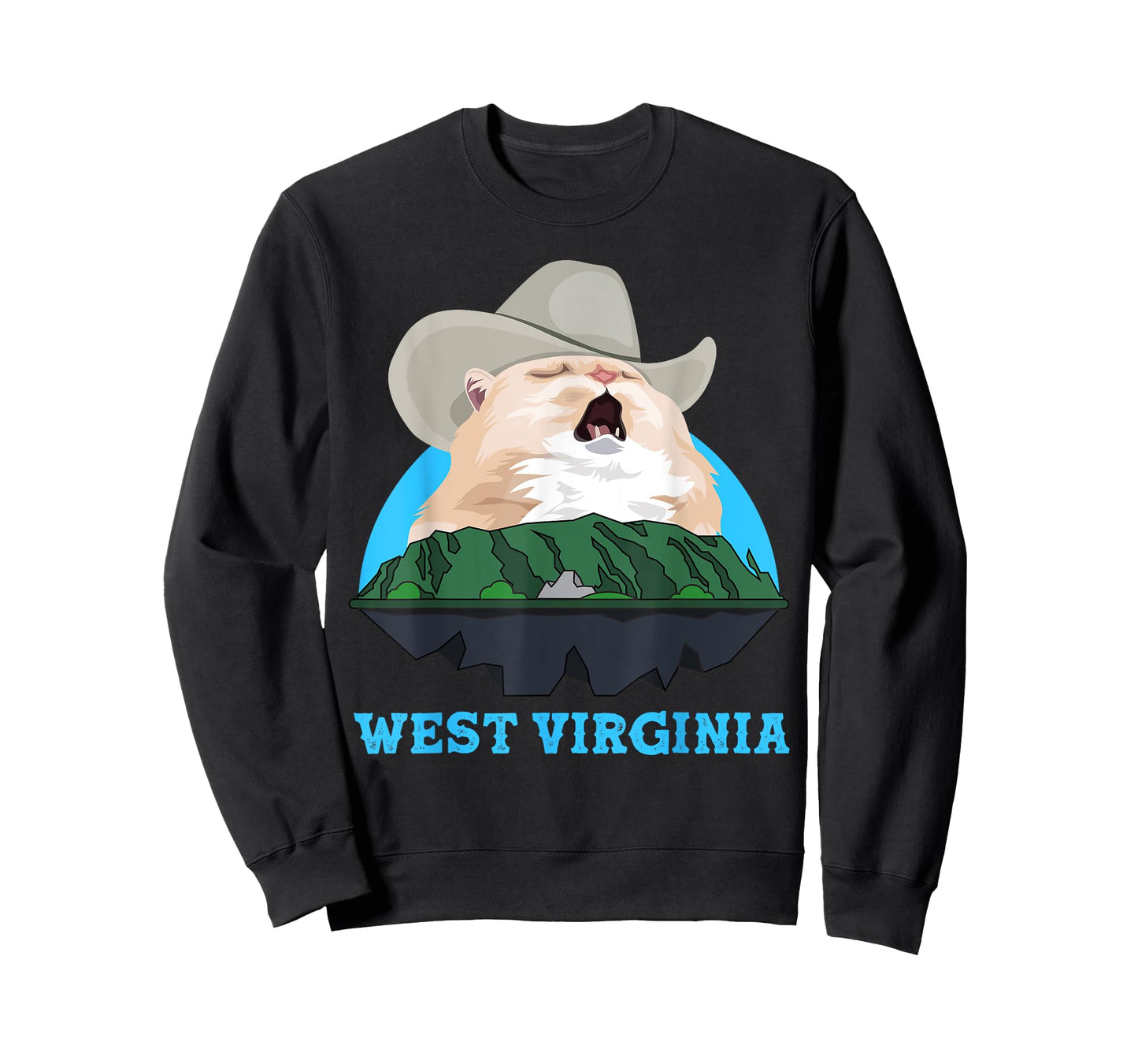 West Virginia Cowboy Cat Singing Meme Meowdy T-Shirt