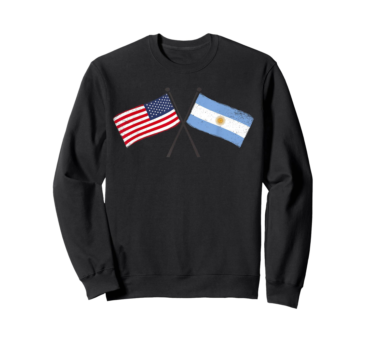 USA Argentina Crossed Flags American Argentinian Friendship T-Shirt