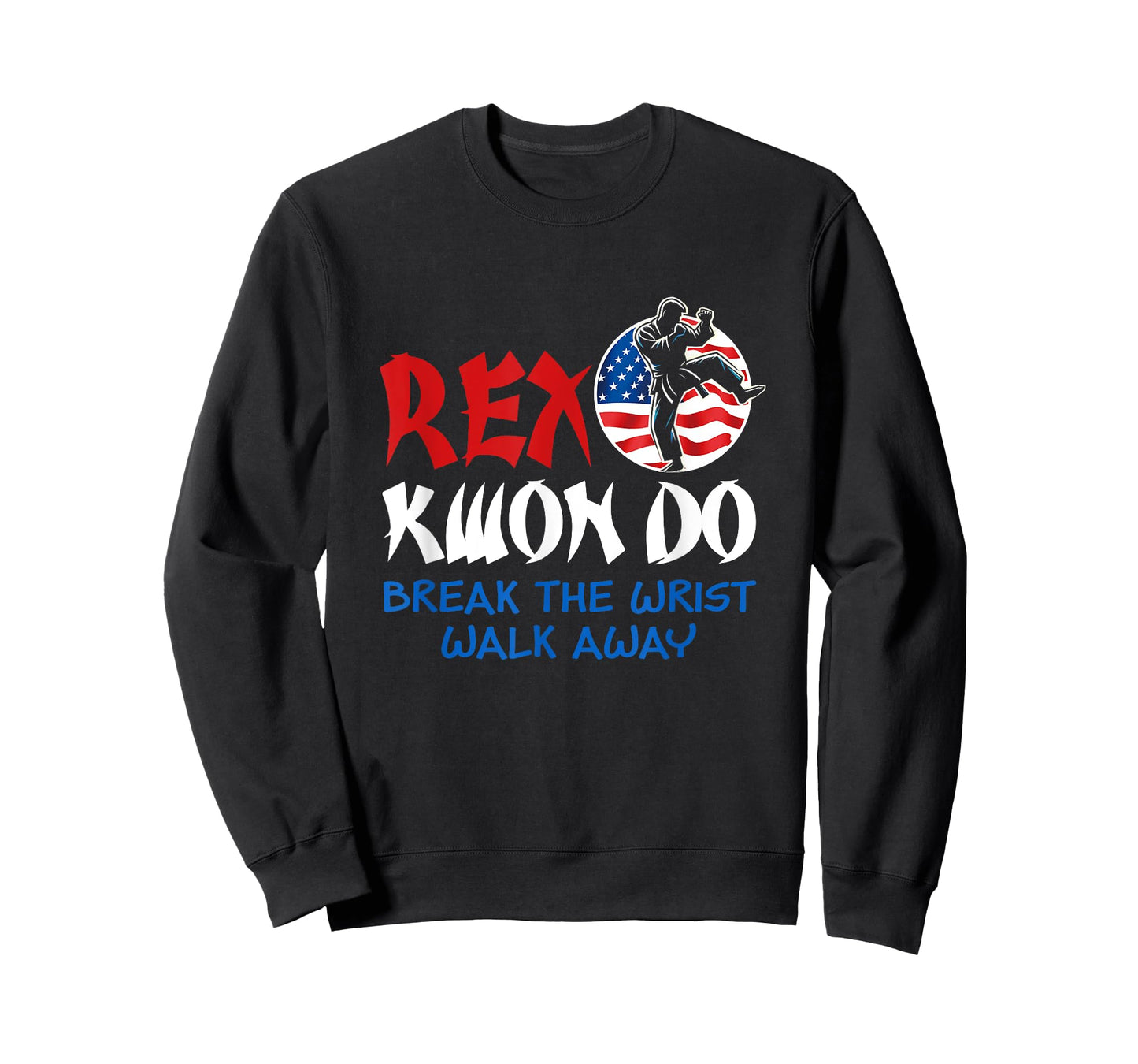Rex Kwon Do American Flag Taekwondo Martial Art Sport T-Shirt