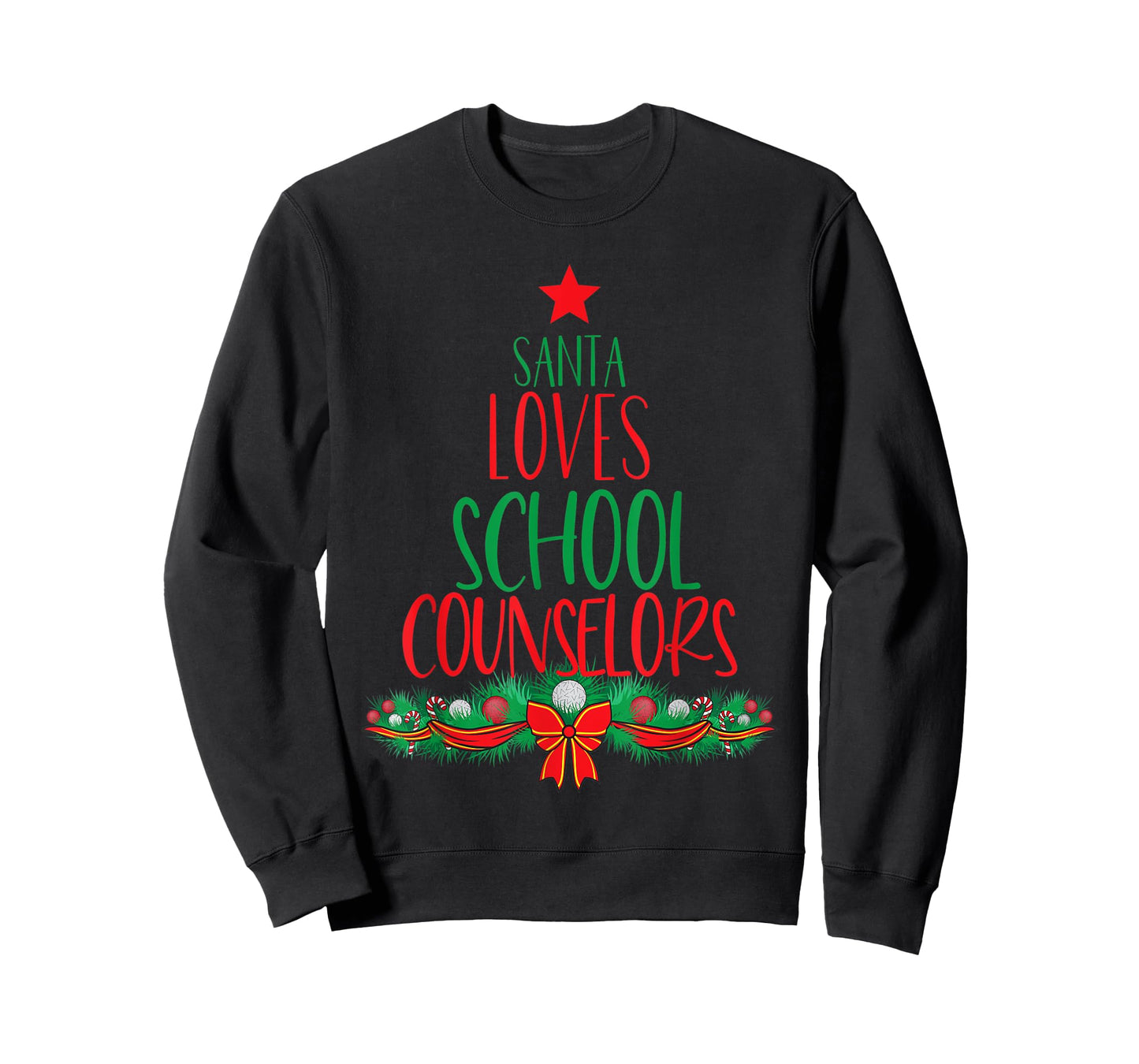 School Counselor Christmas Shirt Funny Appreciation Gift T-Shirt