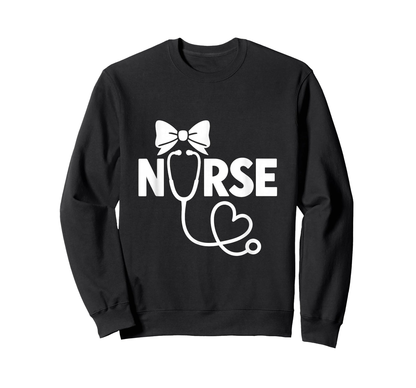 Coquette Bow Nurse Stethoscope Heart Nursing Doctor T-Shirt