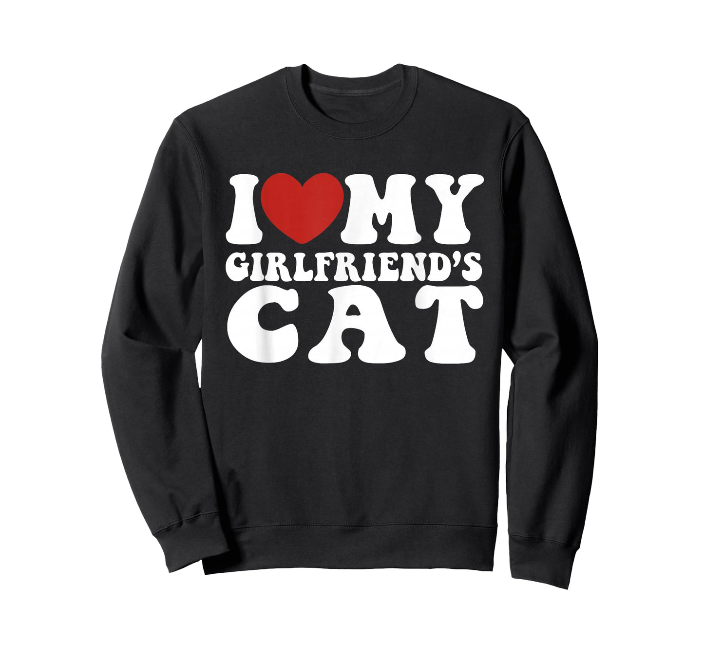 Funny, I Love (Heart) My Girlfriends CAT, Novelty, Joke T-Shirt